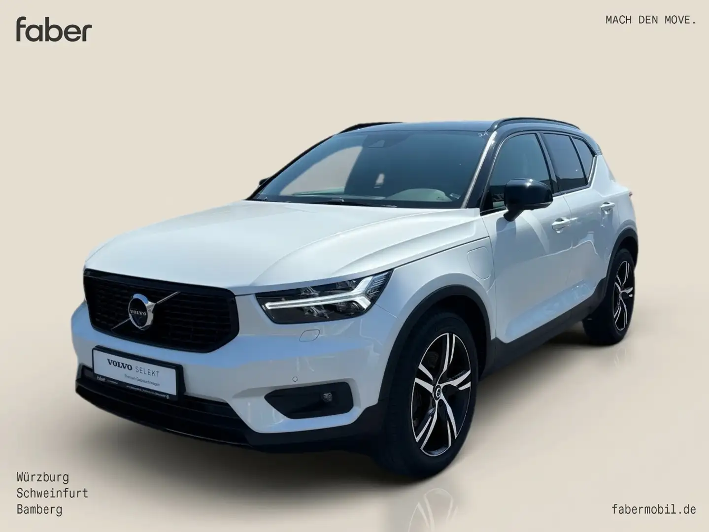 Volvo XC40 R Design Recharge Plug-In Hybrid 2WD Weiß - 1