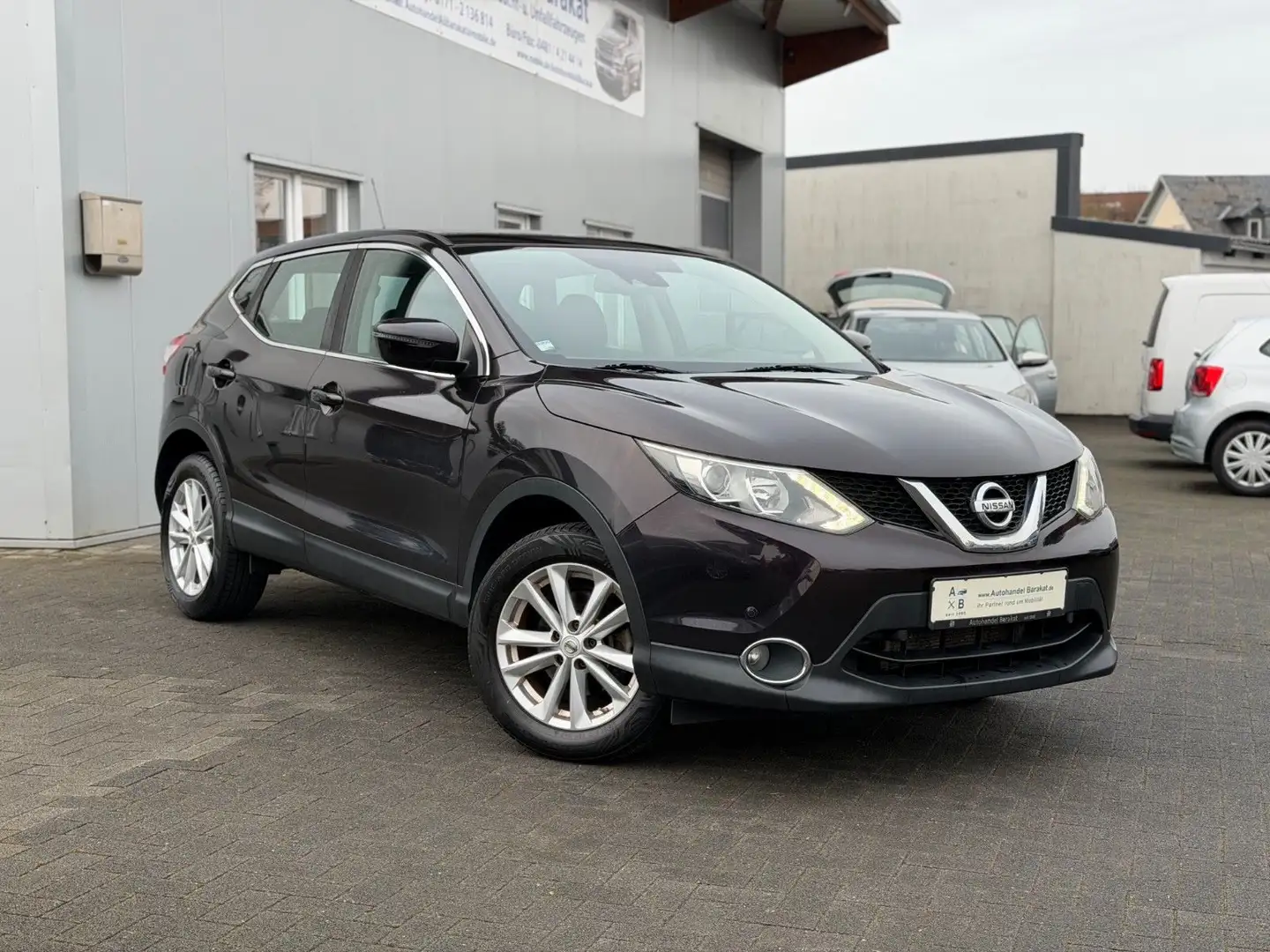 Nissan Qashqai Acenta LED NAVI KAMERA ALU SHZ Wenig KM Violett - 1