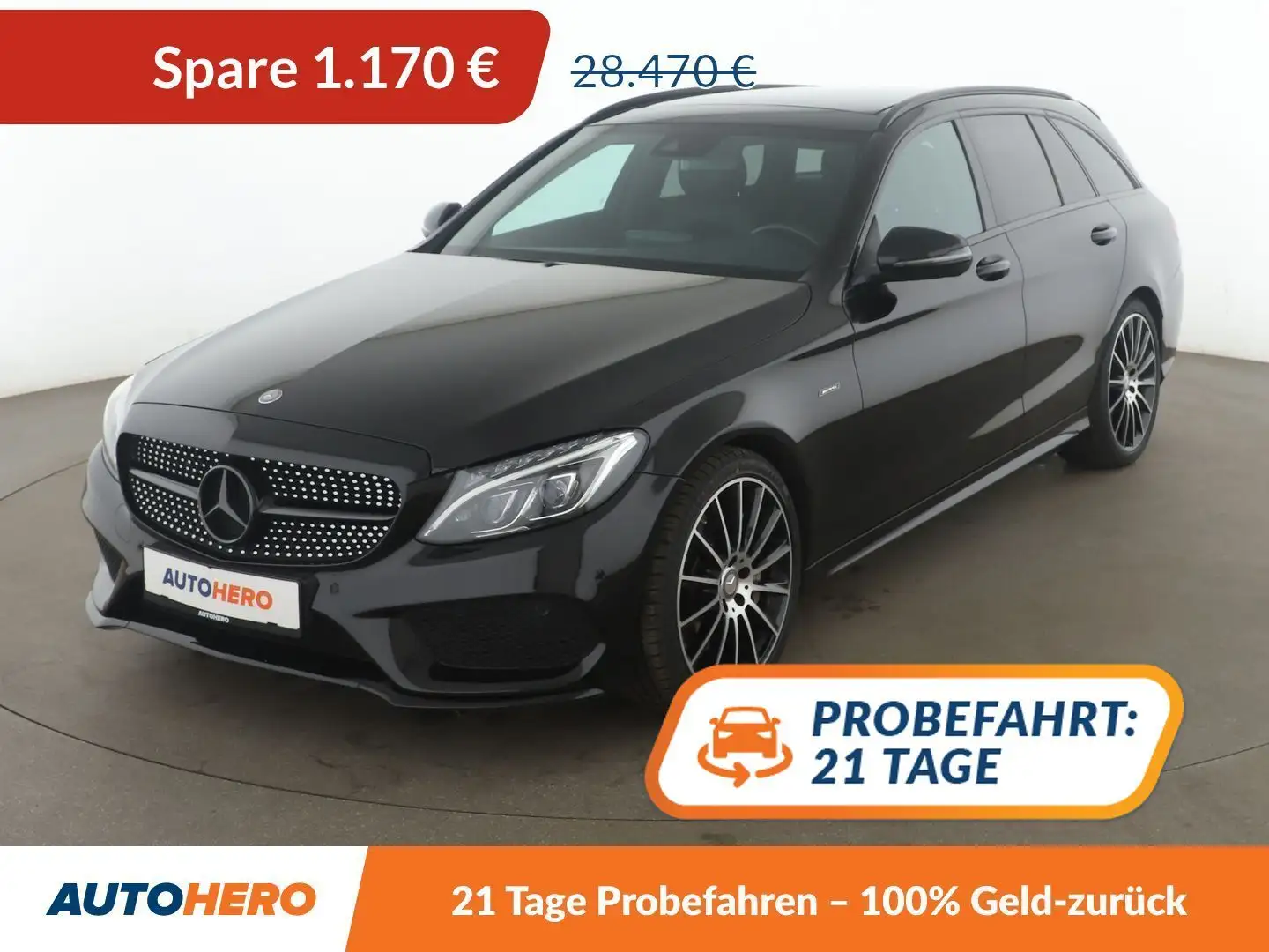 Mercedes-Benz C 450 C 450 T 4Matic AMG *NAVI*LIM*PDC*SHZ* Schwarz - 1