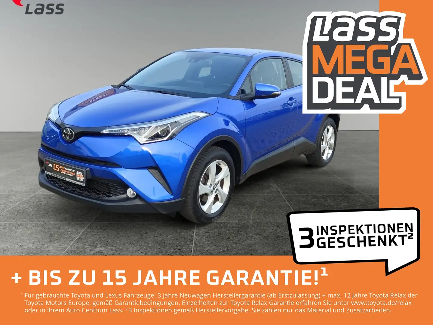 Toyota C-HR 1.2 Turbo Flow Matrix 2xKlima ACC Kam. LM Bleu - 1