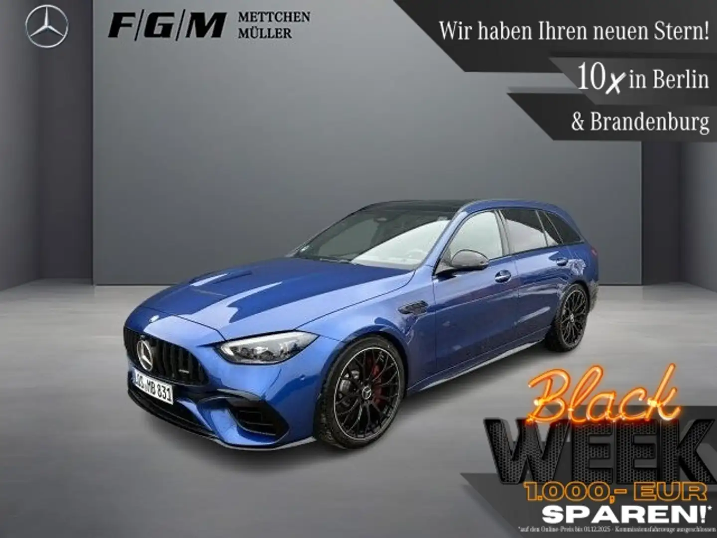 Mercedes-Benz C 63 AMG C 63 T AMG Burm|DigiLight|KeyGo|S-Dach|TWA|360 Blau - 1