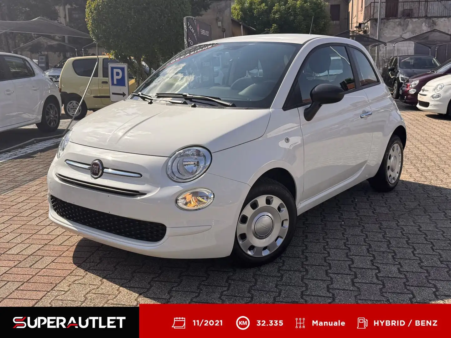 Fiat 500 1.0 FireFly Hybrid 70cv Cult Weiß - 1