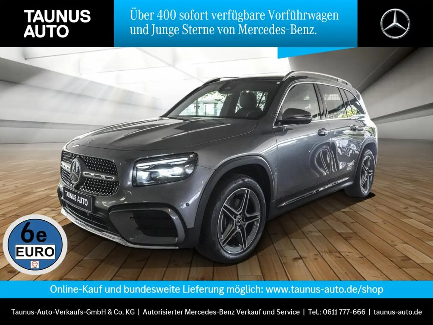 Mercedes-Benz GLB 200 AMG-DISTRONIC-MEMORY-KAM-AHK-UVP 62.200,- Grau - 1
