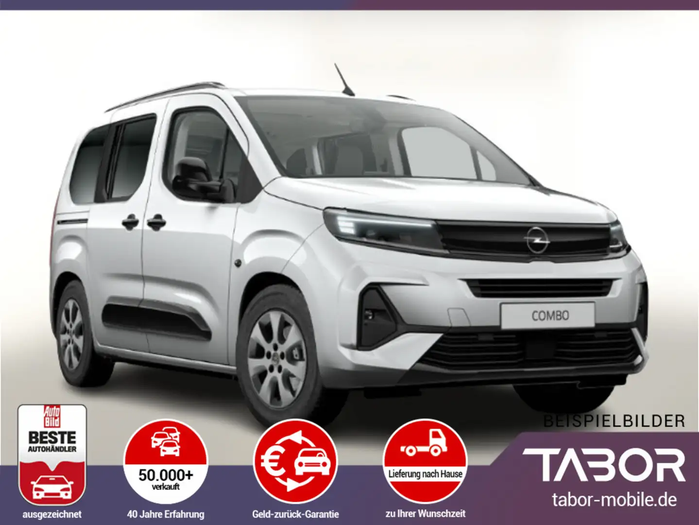 Opel Combo 1.5 D 130 AT8 GS Nav Kam ACC Keyl Klimaaut Grau - 1