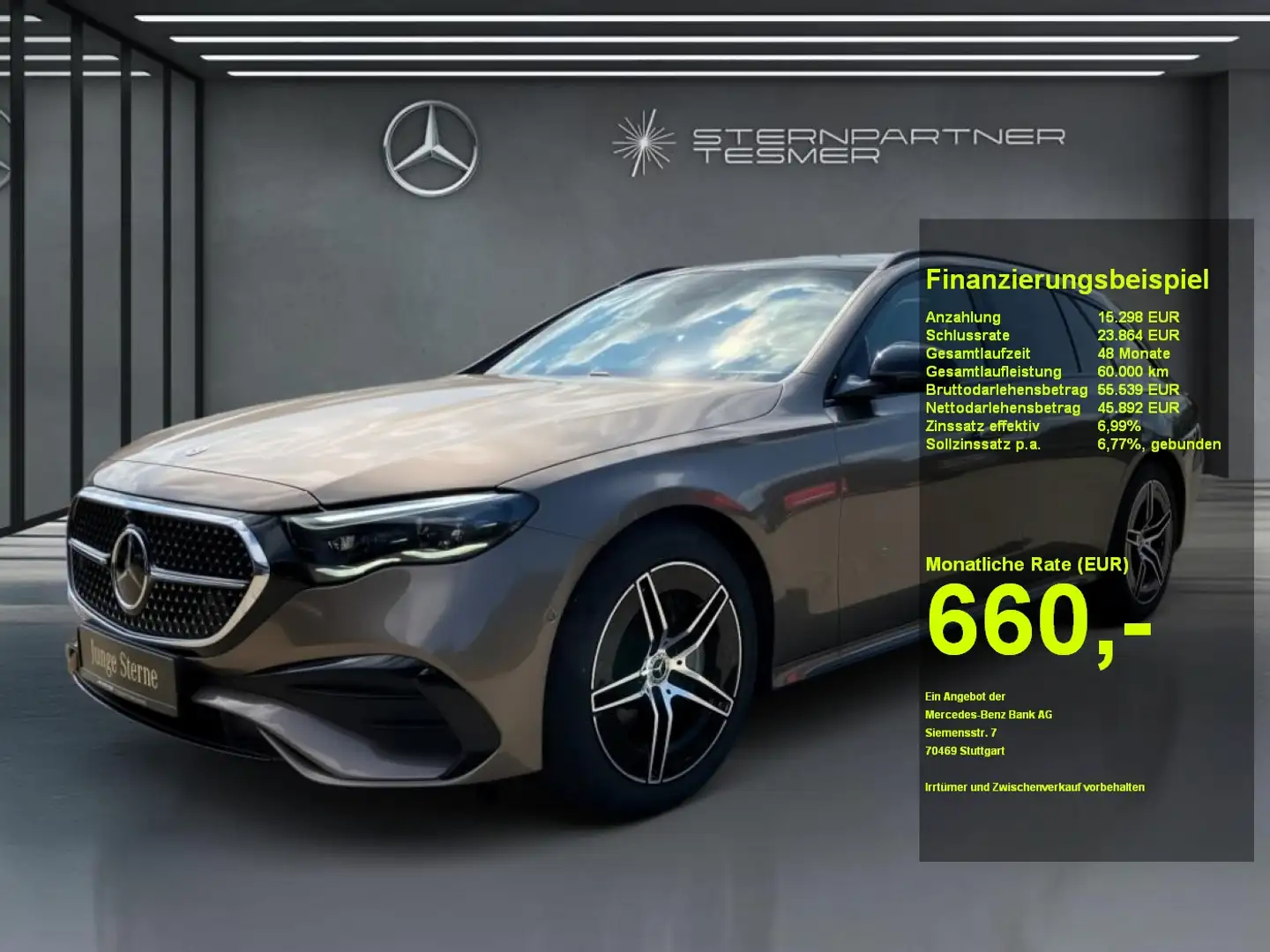 Mercedes-Benz E 300 de T AMG AHK Supersc. Burm4D HUD DigitalL. Braun - 1