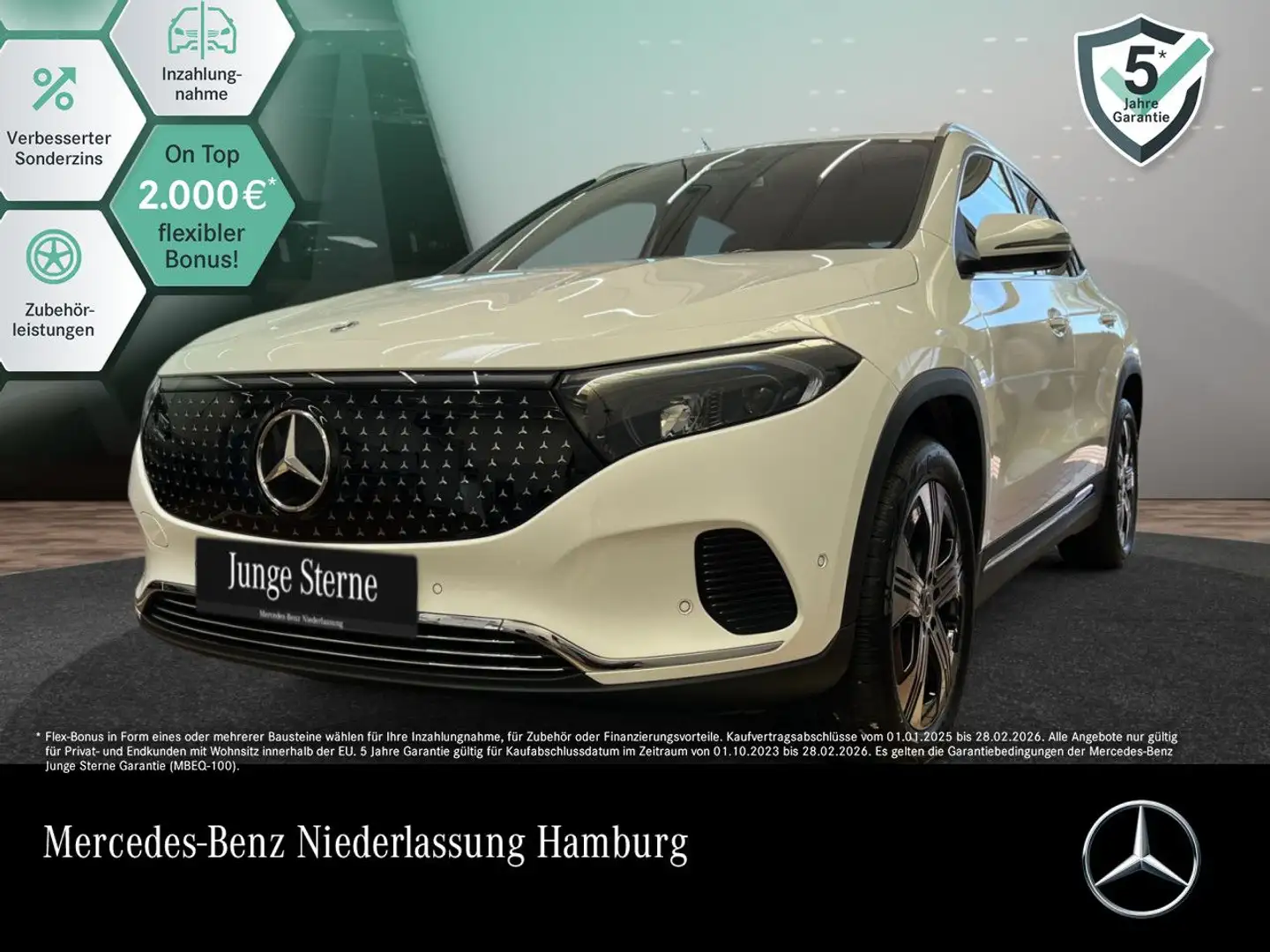 Mercedes-Benz EQA 300 4M ELECTRICART+PLUS-PAKET+KAMERA+KEYLESS Weiß - 1