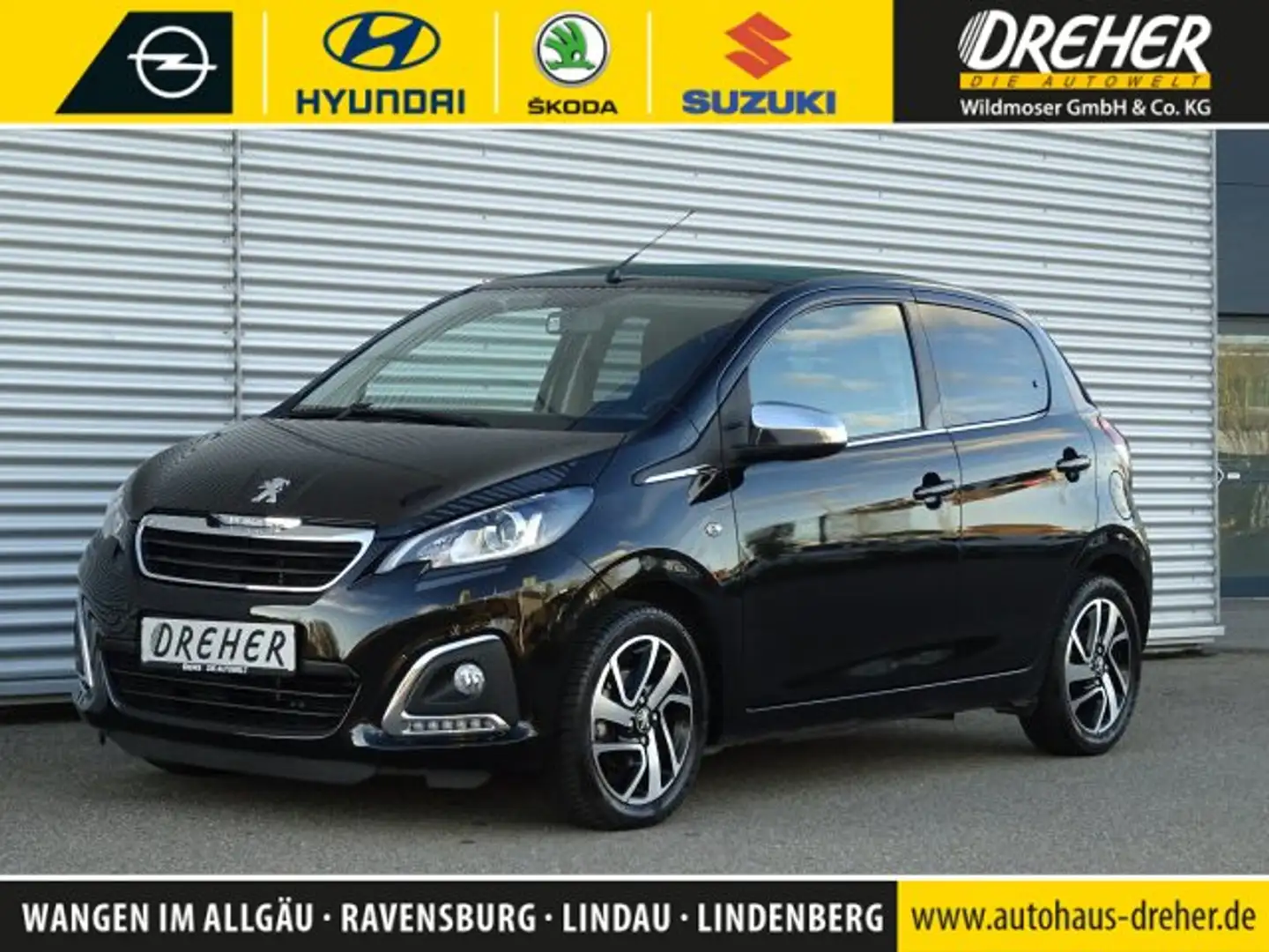 Peugeot 108 108 1.0 VTi TOP! Collection Sitzhzg./BC MF-Lenkrad Чёрный - 1
