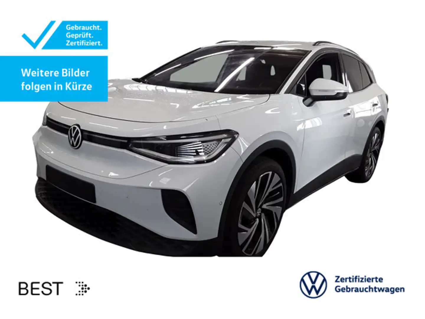 Volkswagen ID.4 Pro*WÄRMEPUMPE*21ZOLL*AHK*IQ.LIGHT*HUD*NAVI Weiß - 1
