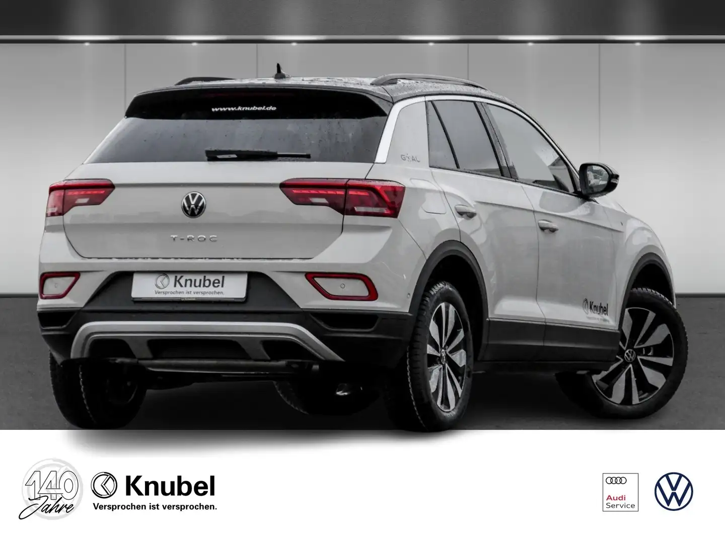 Volkswagen T-Roc GOAL 1.5 TSI DSG LED+ Navi AHK Keyless TravelAss. Grijs - 2