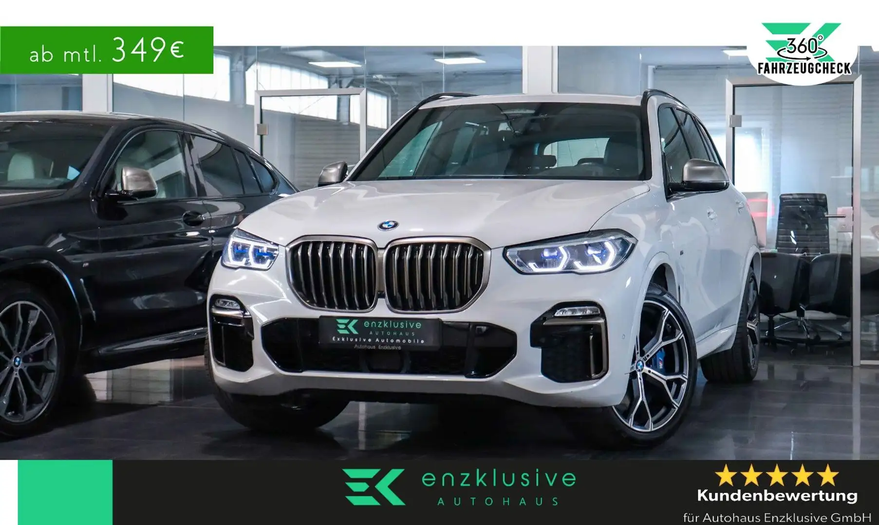 BMW X5 M50d xD*M SPORTAGA*SFTCL*LASER*AHK*KAM*GESTIK Wit - 1