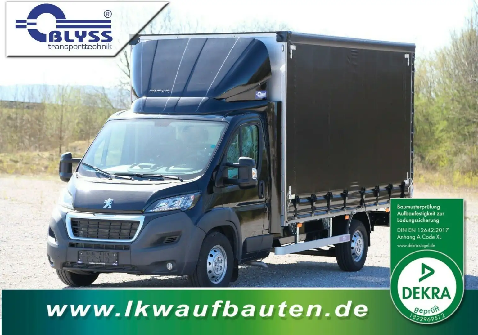 Peugeot Boxer 180 PS Schiebeplane 420x220x220 cm Negro - 1