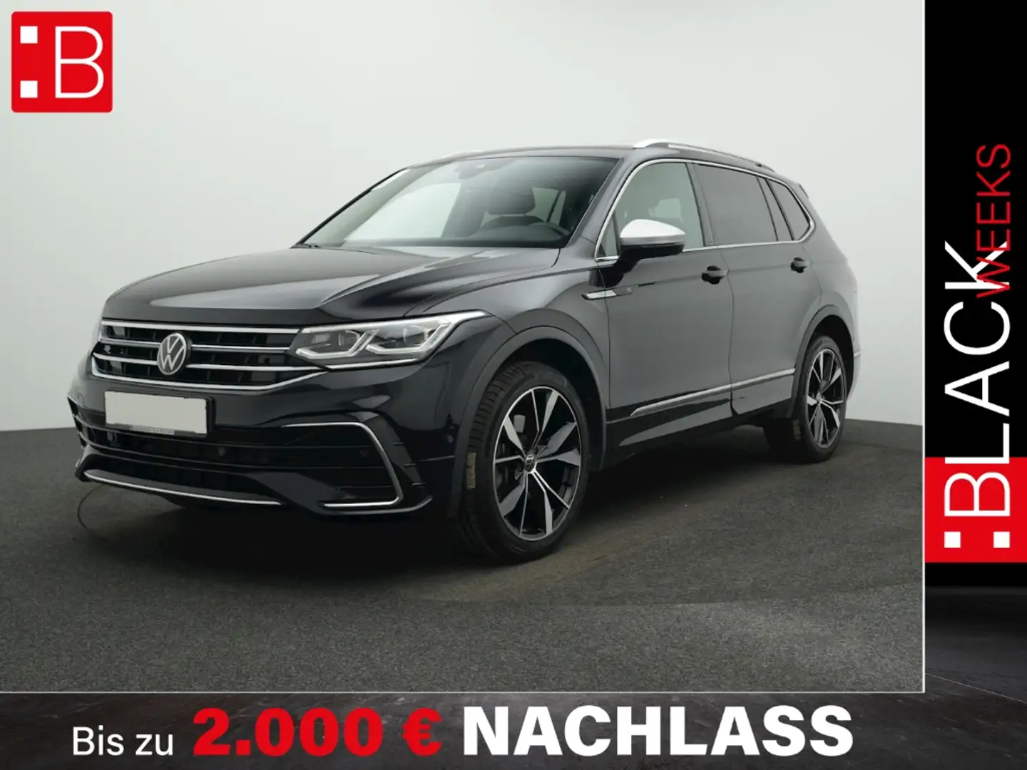 Volkswagen Tiguan Allspace 2.0 TDI DSG 4Mo. R-Line 7-SITZE AHK NAVI KAMERA 20 Schwarz - 1