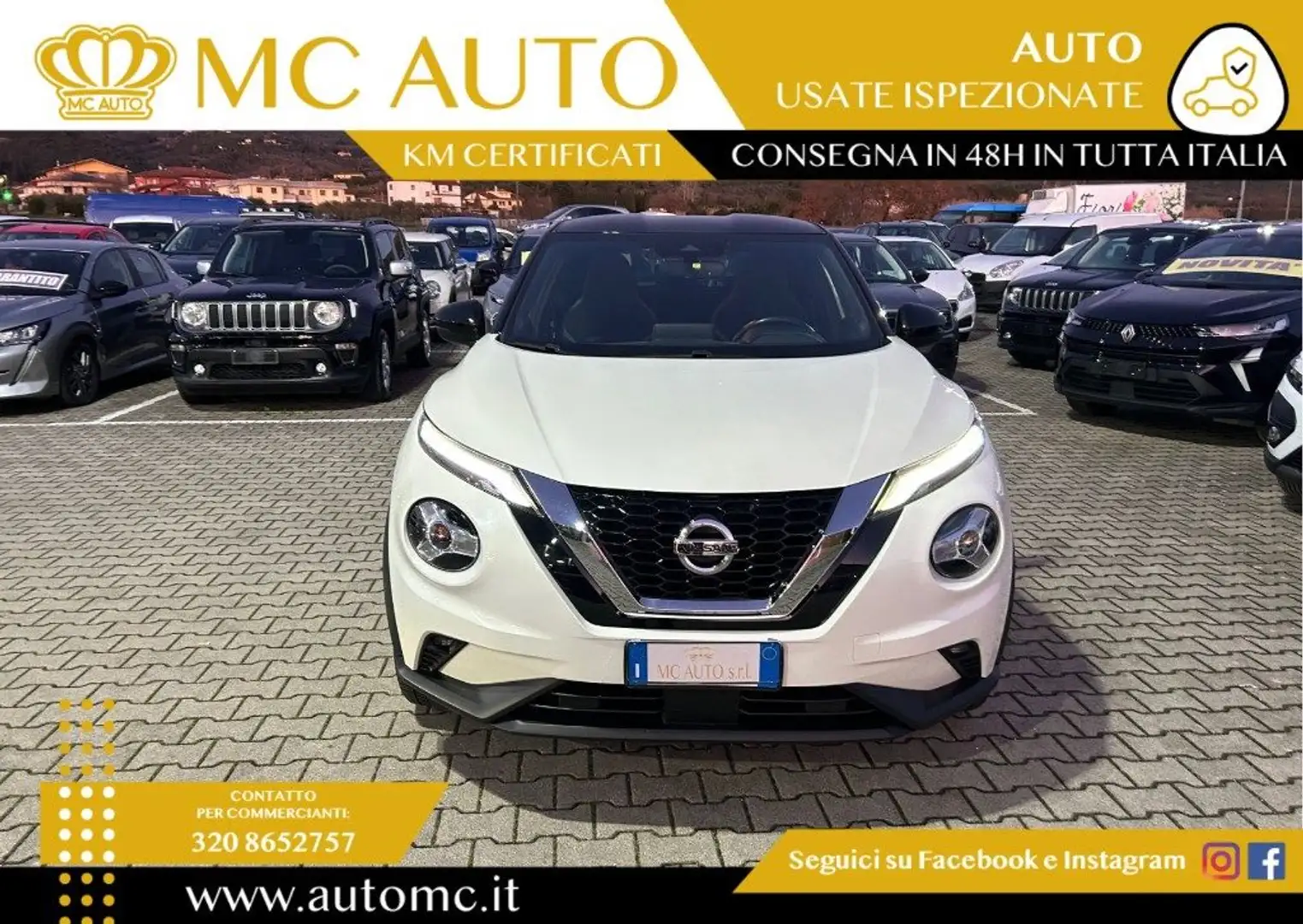 Nissan Juke 1.0 DIG-T 114 CV DCT N-Connecta Bianco - 2