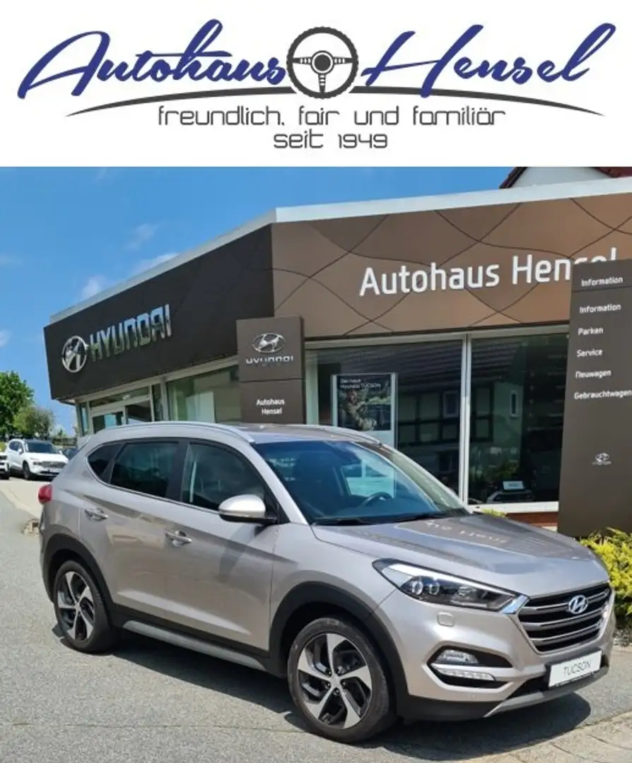 Hyundai TUCSON 1,6 T-GDi Style 2WD PDC Tempomat Navi Sitzheizung Beige - 1