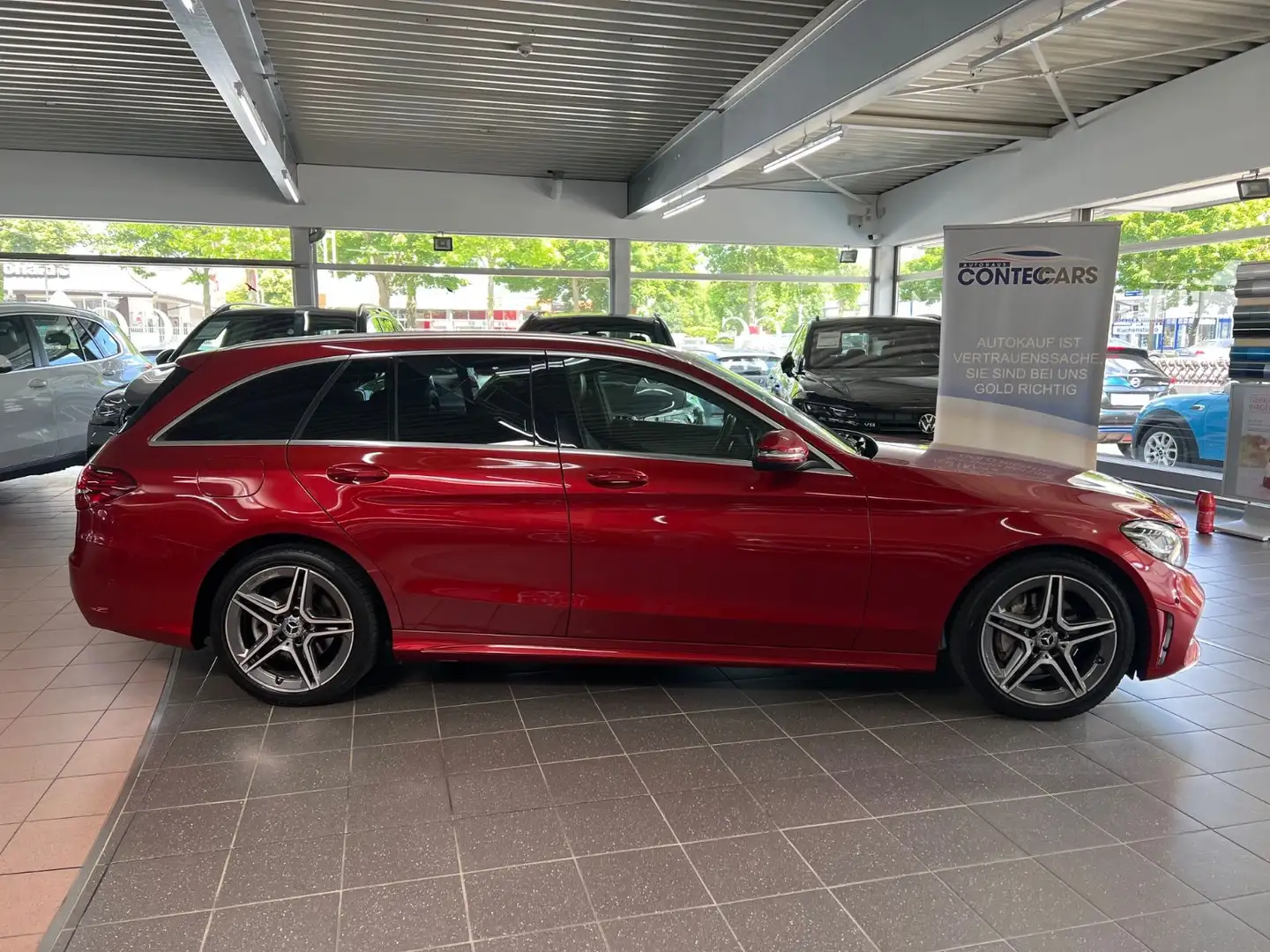 Mercedes-Benz C 180 T d AMG Line AHK+Agility+e-Kl+Media+2Z Rot - 1