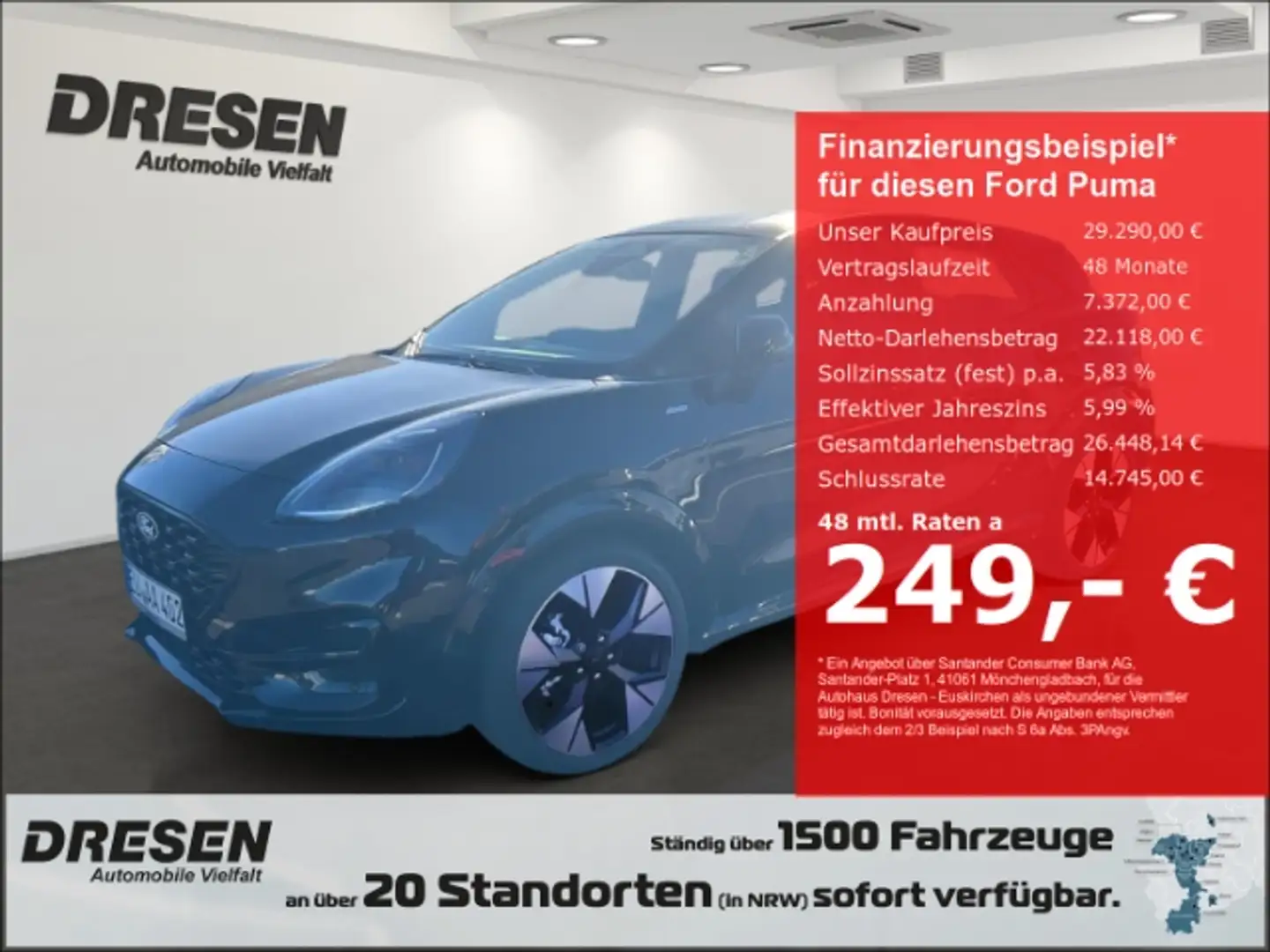 Ford Puma ST-Line Winter-Paket/ LED Scheinwerfer/ Navigation Schwarz - 1