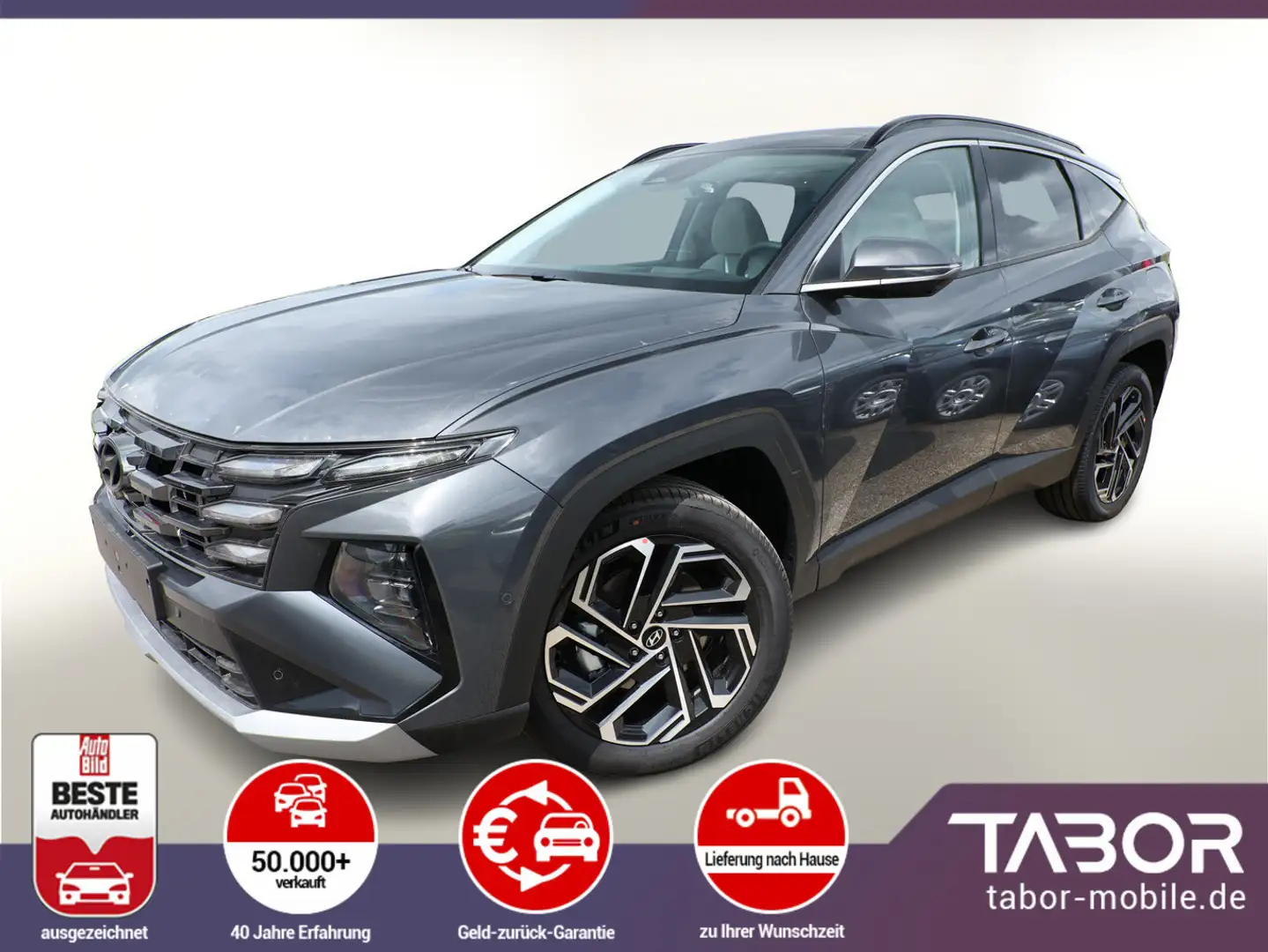 Hyundai TUCSON 1.6 HEV 215 DCT Prime Pano AssisP ECS SHZ Grau - 1
