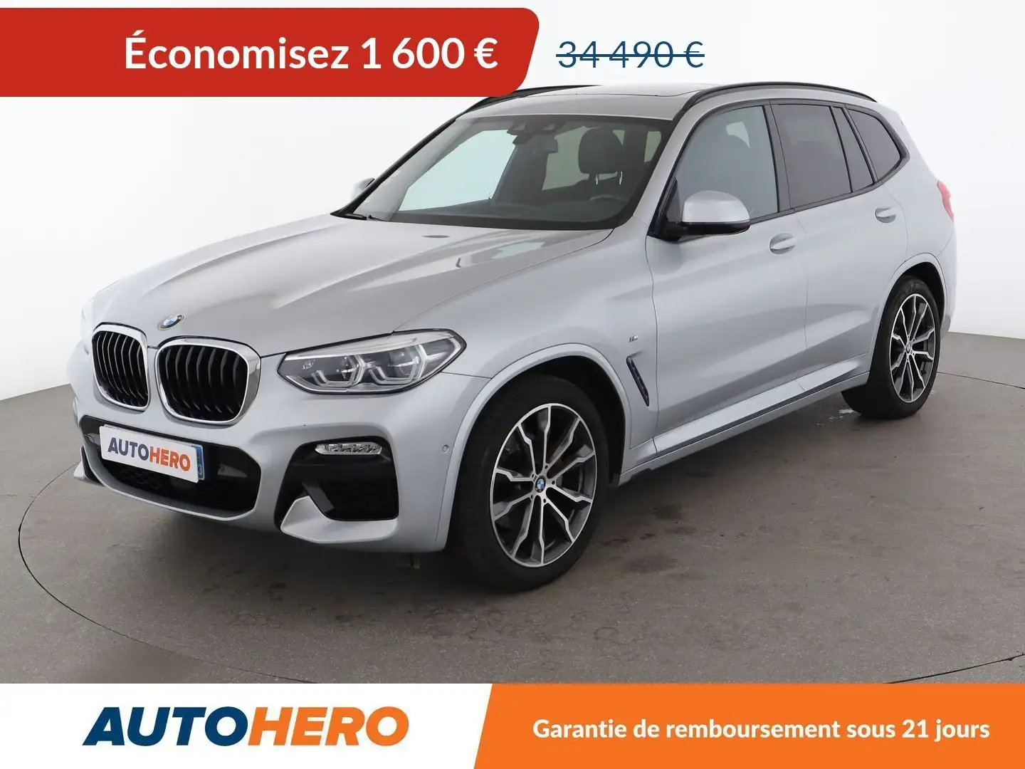 BMW X3 xDrive20dA M Sport Gris - 1
