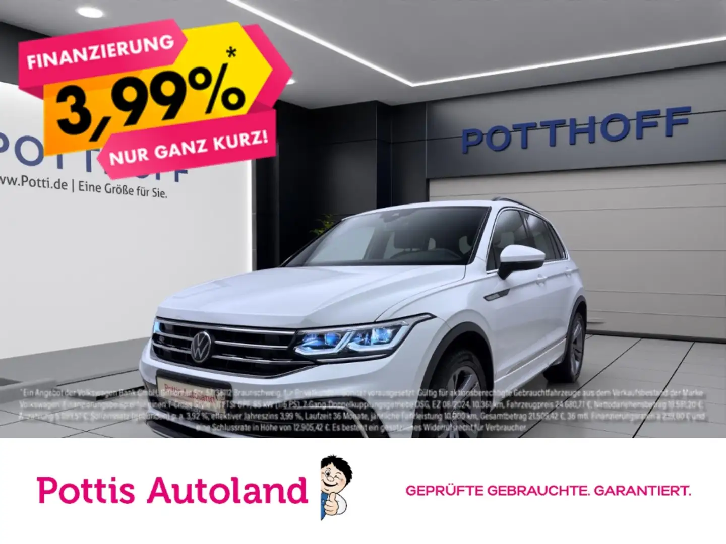 Volkswagen Tiguan 2.0 TSI DSG 4M R-LINE NAVI AHK PANO KAMERA Weiß - 1