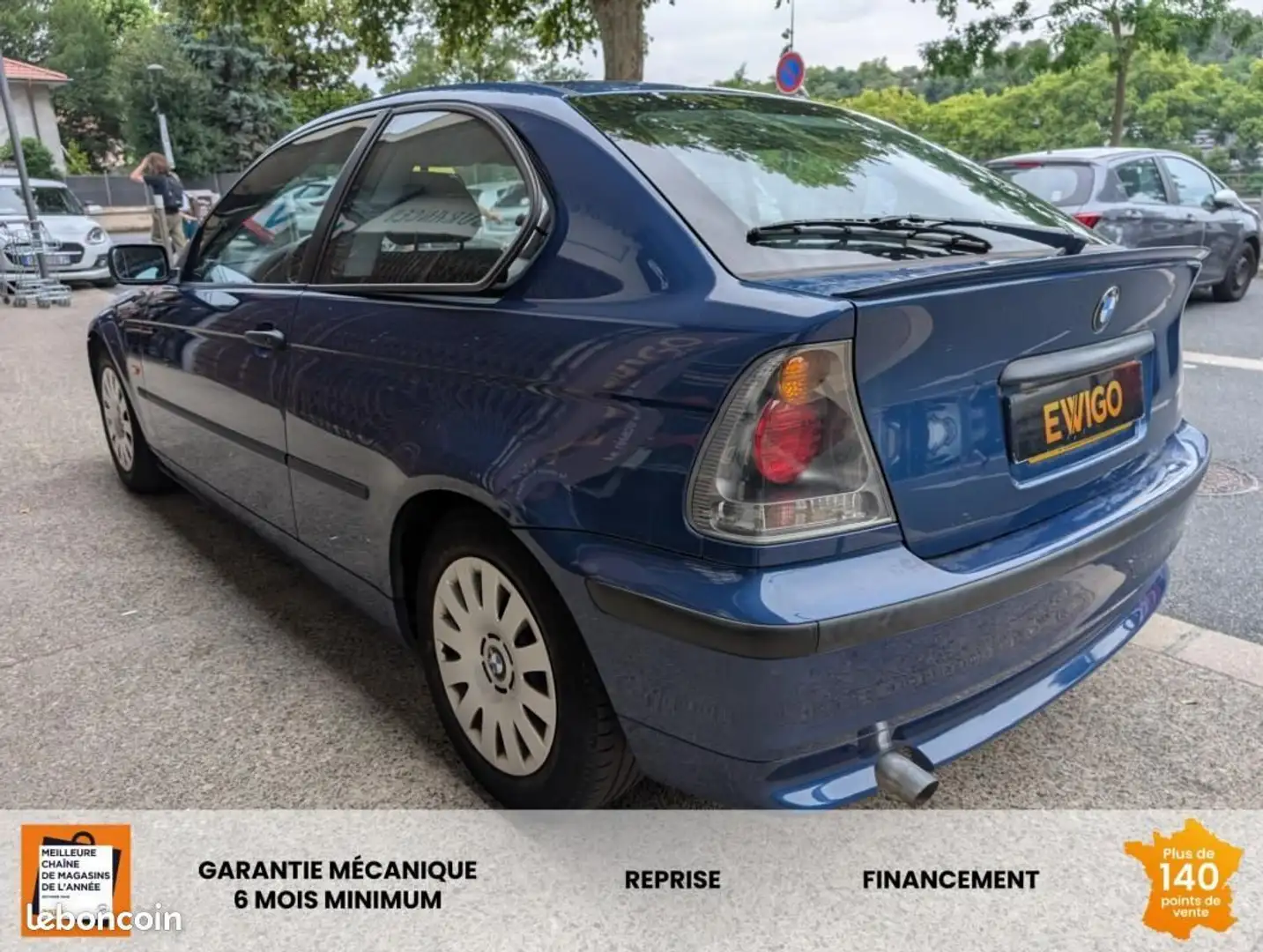 BMW 316 COMPACT II (E46) 316TI 115CH PACK Bleu - 2