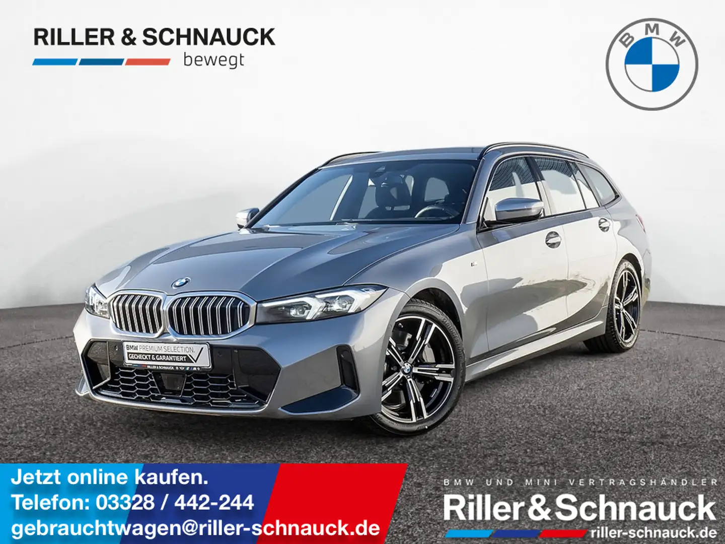 BMW 330 i Touring xDrive M Sport ACC+KAM+LED+NAVI+ Grau - 1