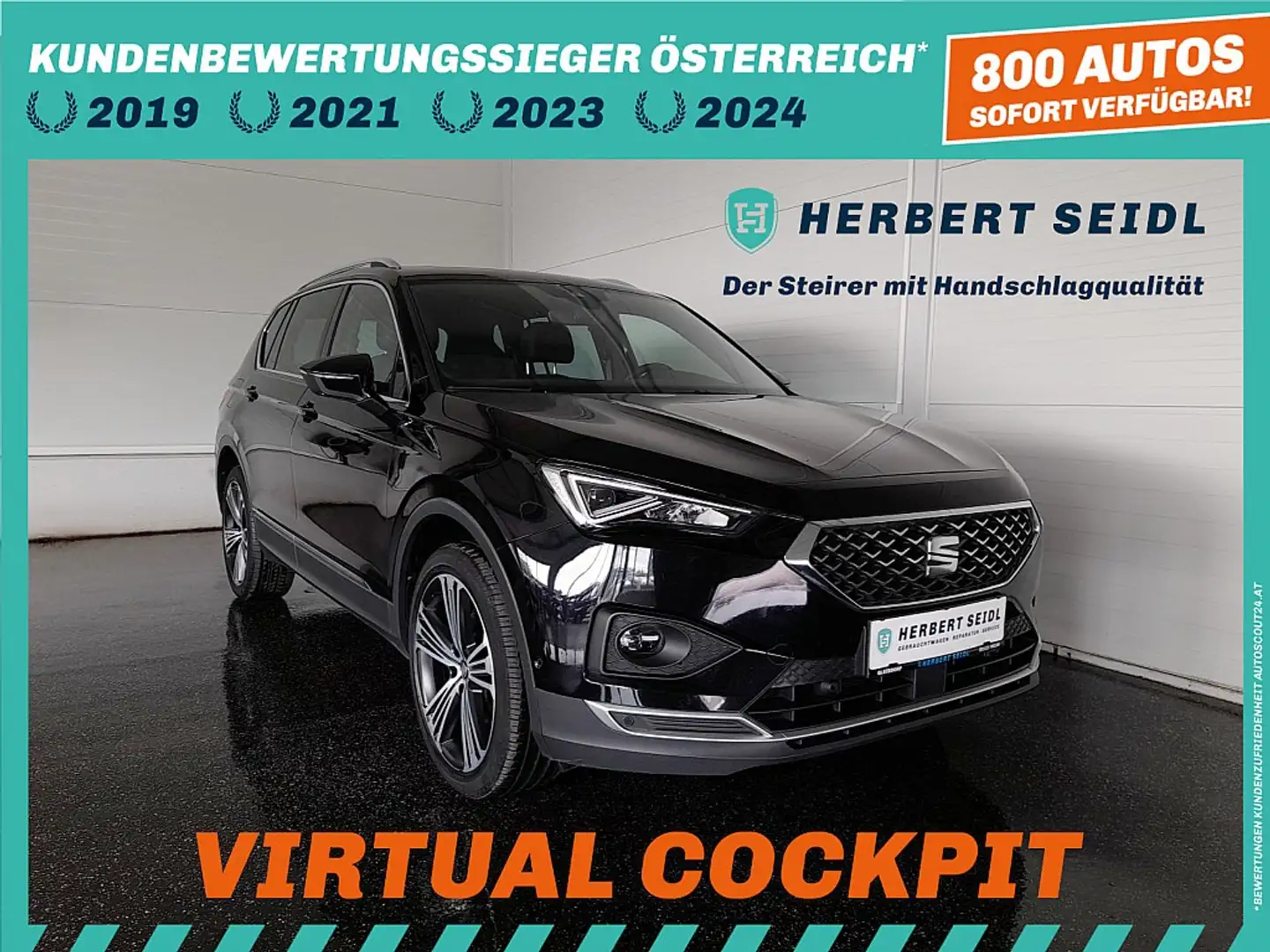 SEAT Tarraco Xcellence 2,0 TDI *SKY / 20 ZOLL / VOLL-LED / V... Schwarz - 1