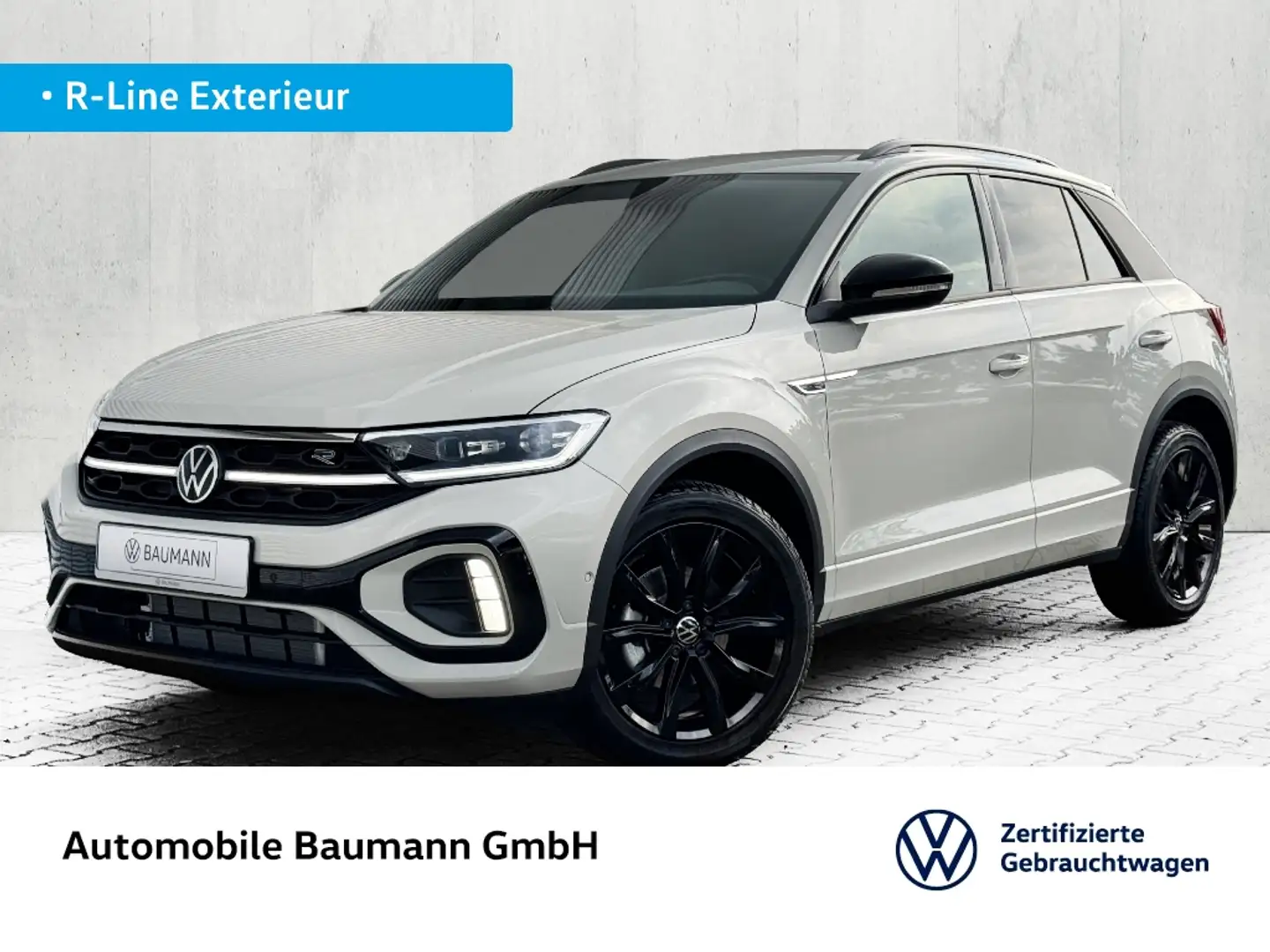 Volkswagen T-Roc 1.5 TSI DSG R-LINE Black Style Gris - 1