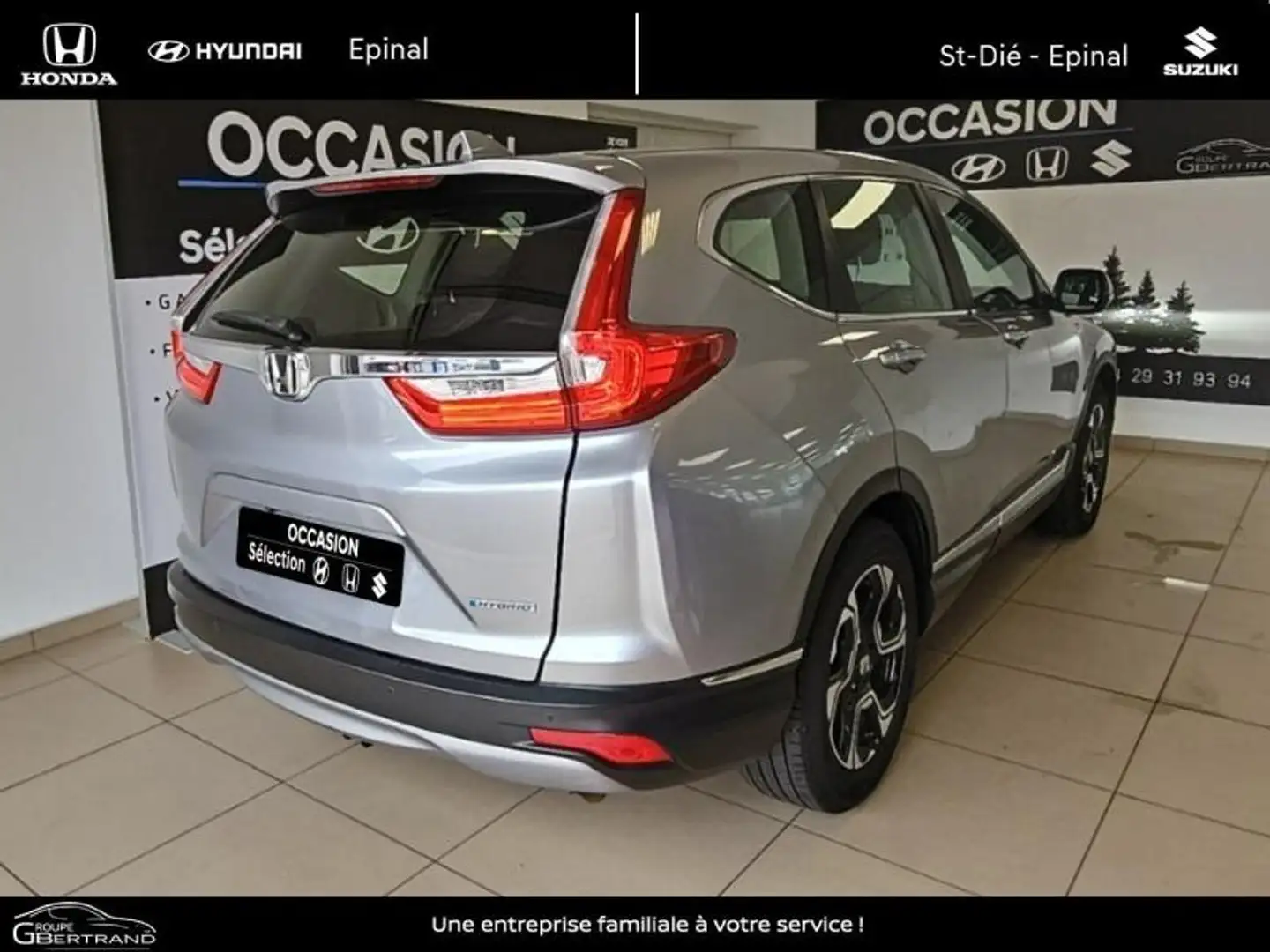 Honda CR-V 2.0 i-MMD 184ch Elegance 2WD AT Gris - 2