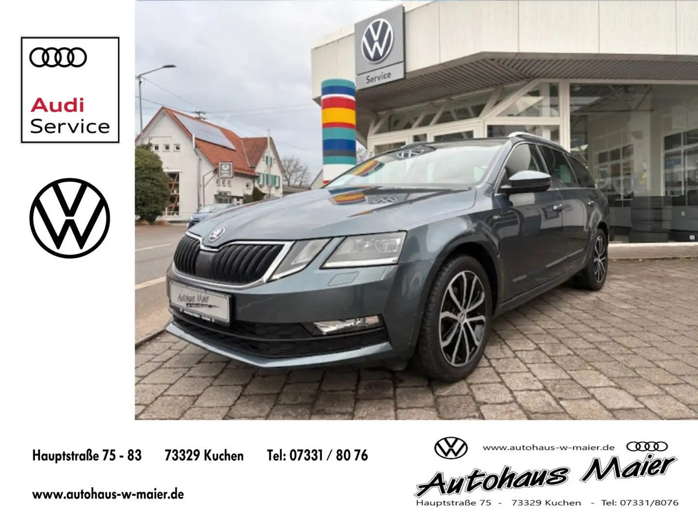 Skoda Octavia Combi 1.5 TSI DSG Tour LED/NAV/SHZ Gris - 1