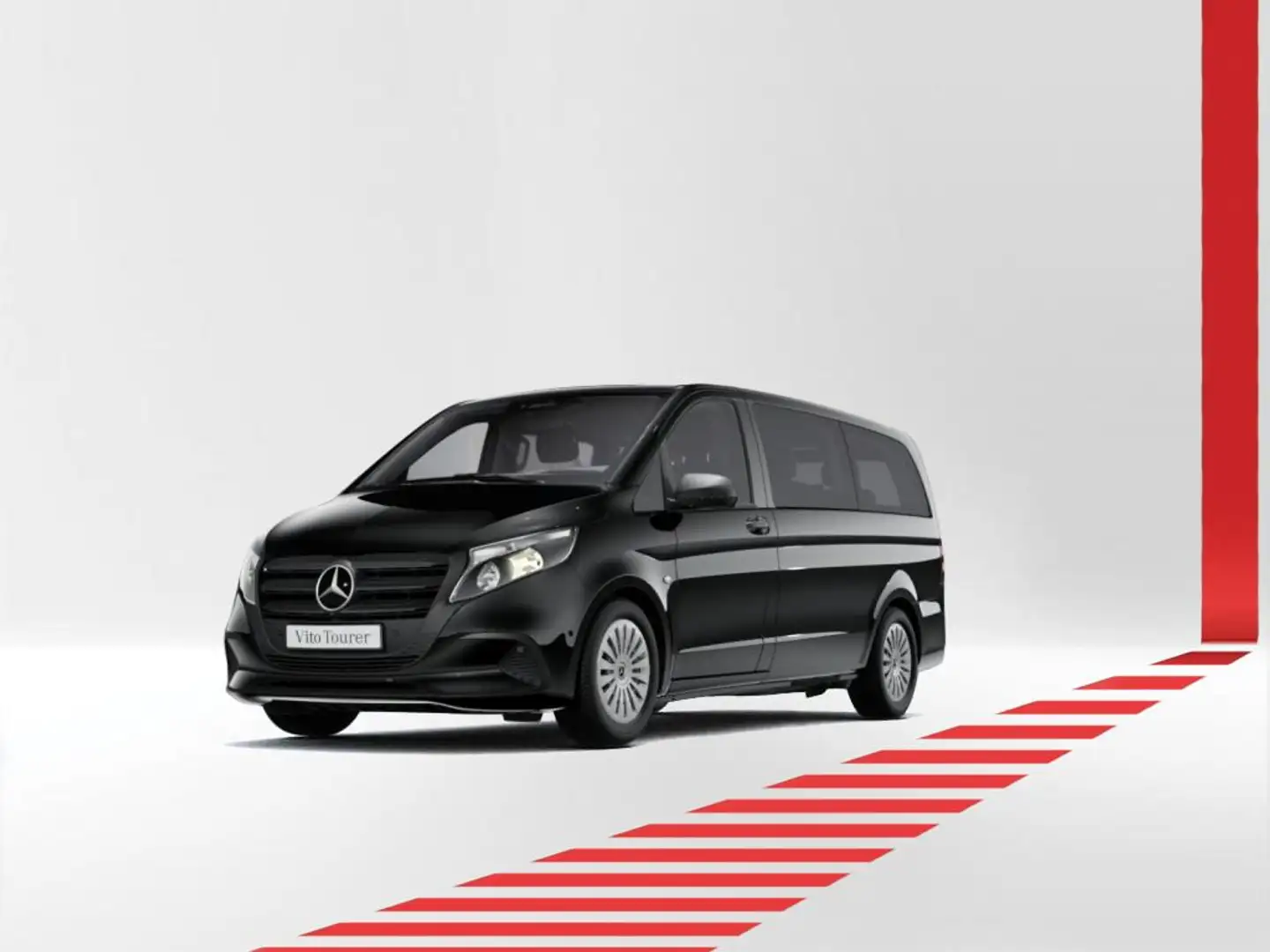 Mercedes-Benz Vito 116 TOURER NEUES MODELL AHK 2,5t KAMERA NAV Schwarz - 1
