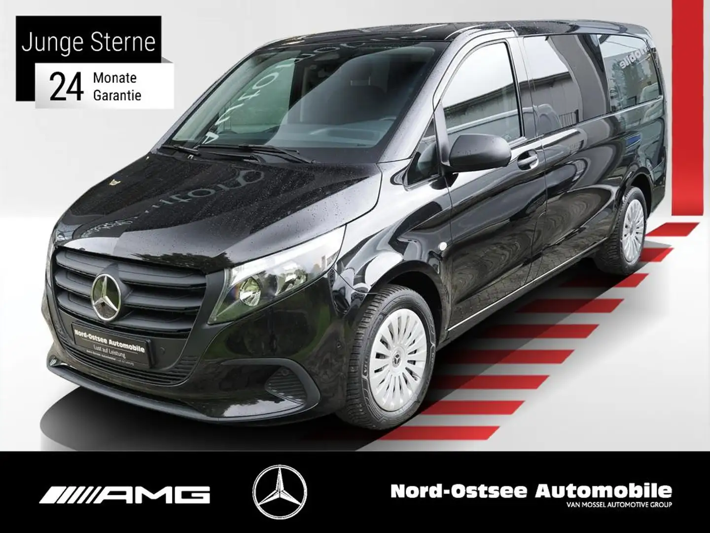 Mercedes-Benz Vito 116 TOURER NEUES MODELL AHK 2,5t KAMERA NAV Schwarz - 1
