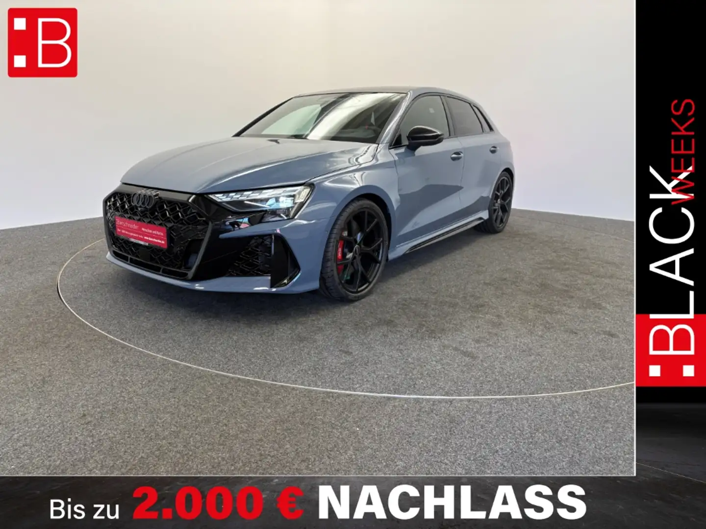 Audi RS3 Sportback GARANTIE EA8 PANO HEADUP SONOS 280KMH MA Grau - 1