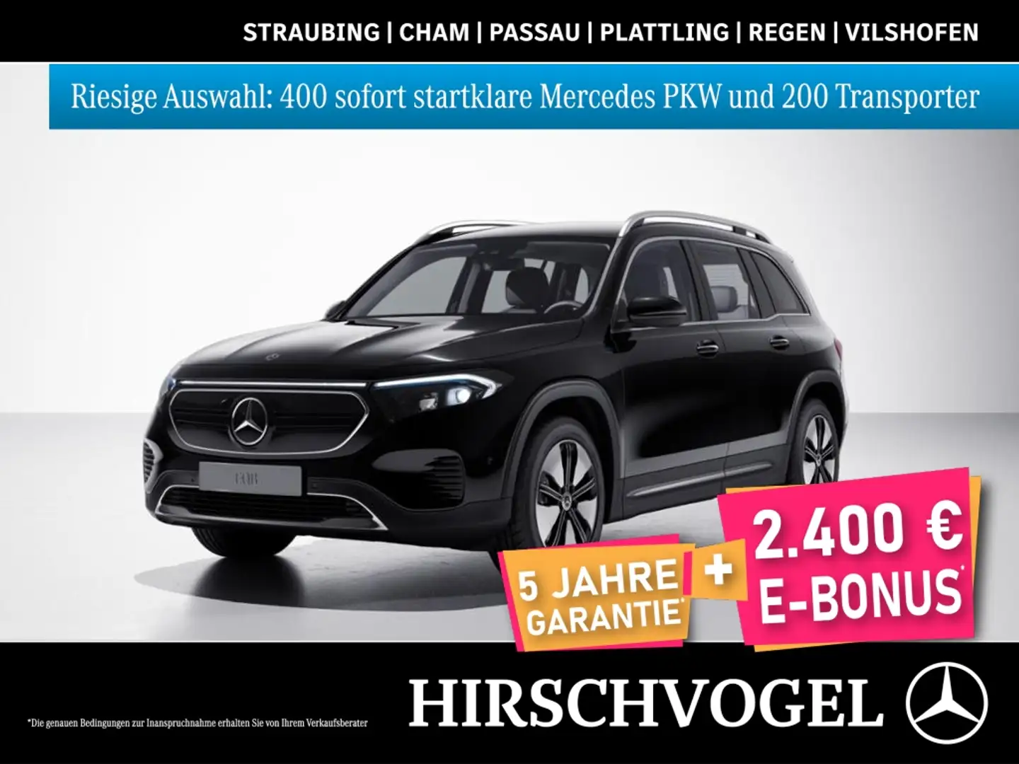 Mercedes-Benz EQB 300 4M Progressive+KEYLESS+MBUX+Navi-Pl.+LED Schwarz - 1