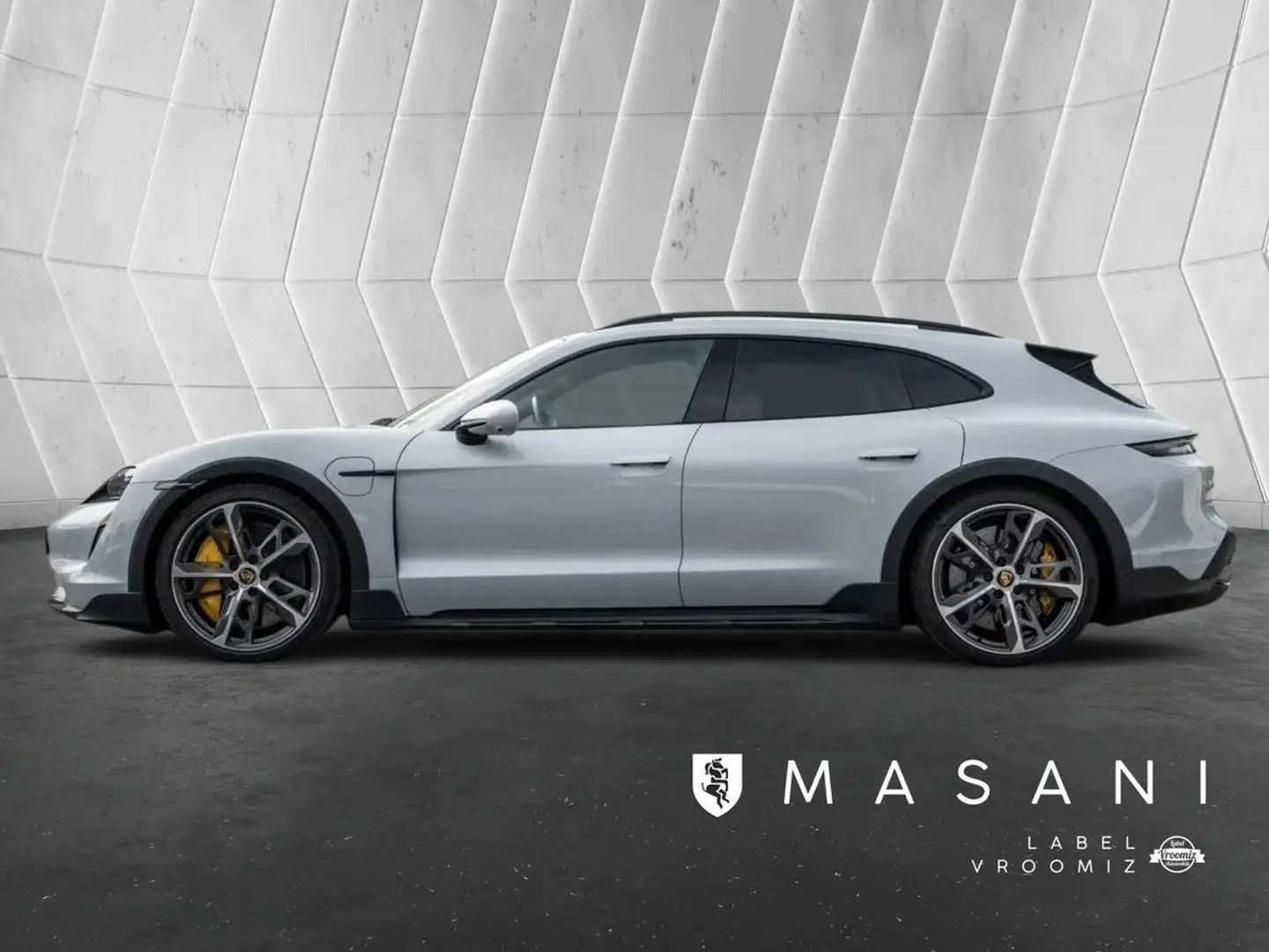 Porsche Taycan turbo s cross turismo 761ch 3000km icegrey burmester ecran Gris - 2