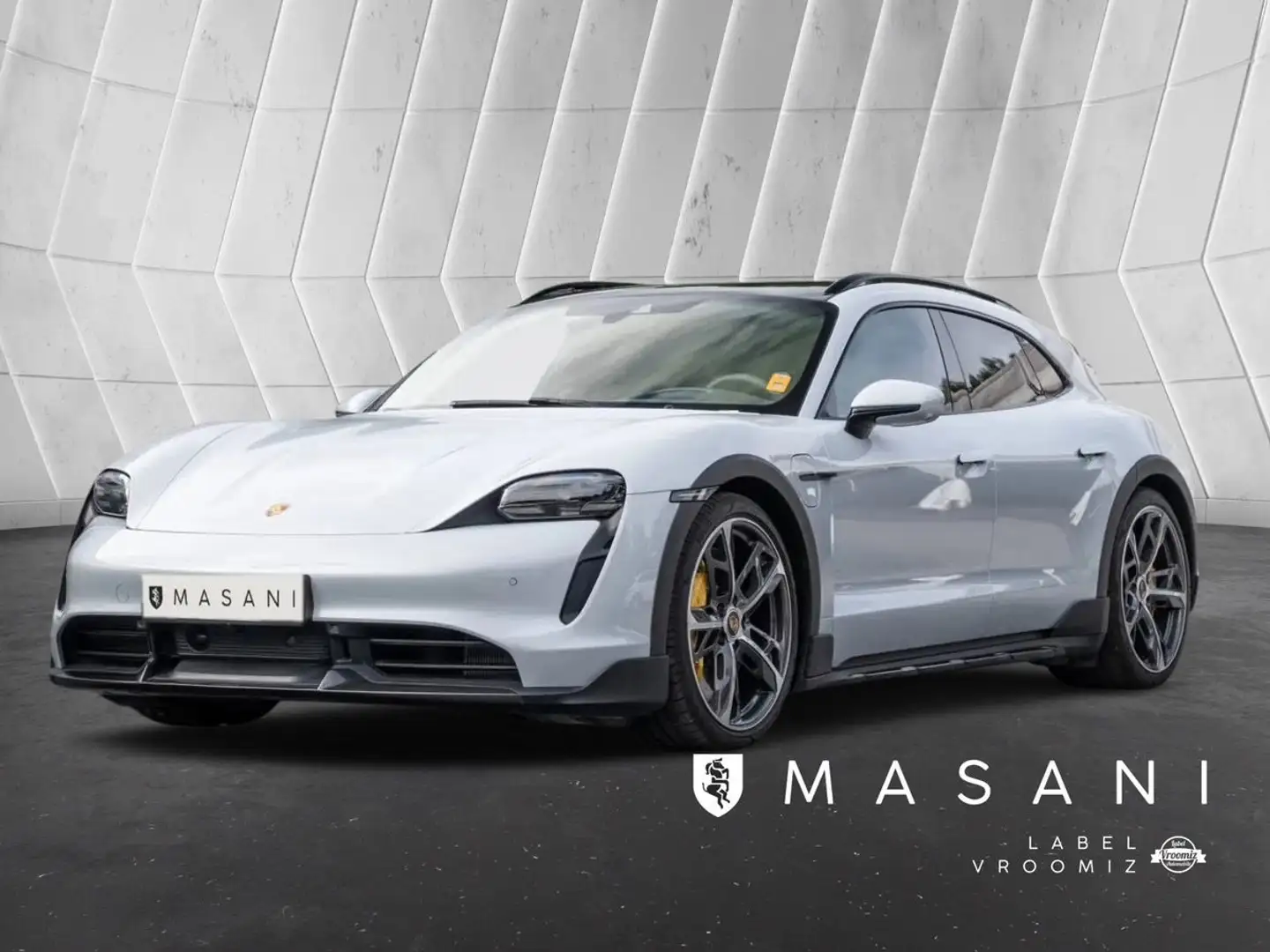Porsche Taycan turbo s cross turismo 761ch 3000km icegrey burmester ecran Grau - 1