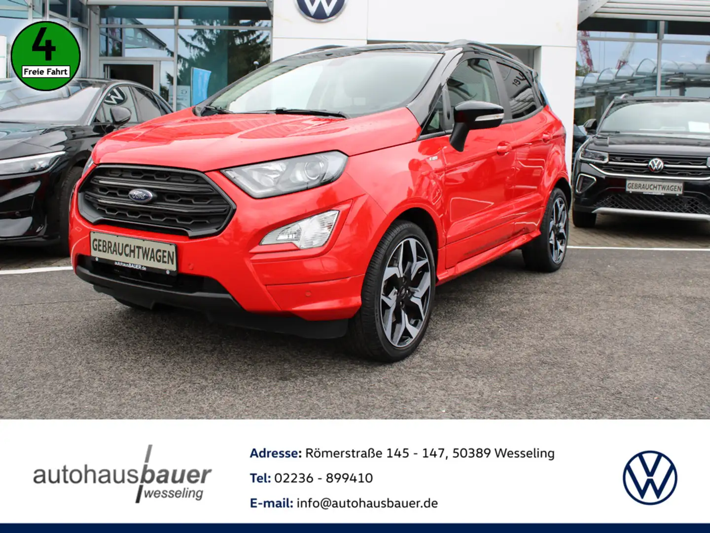 Ford EcoSport ST-Line *HIDScheinwerfer,SHZ,WinterPaket,NAV,R.Kamera,APP* Rot - 1