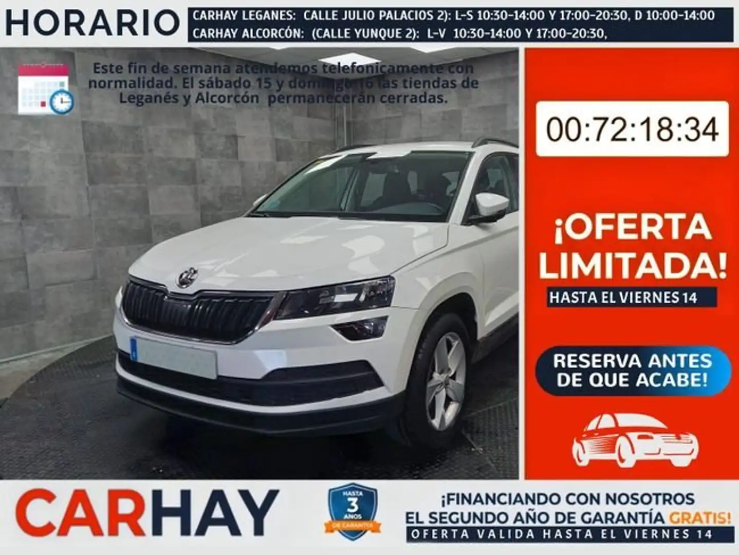Skoda Karoq 2.0TDI AdBlue Ambition 4x4 DSG 110kW Blanco - 1