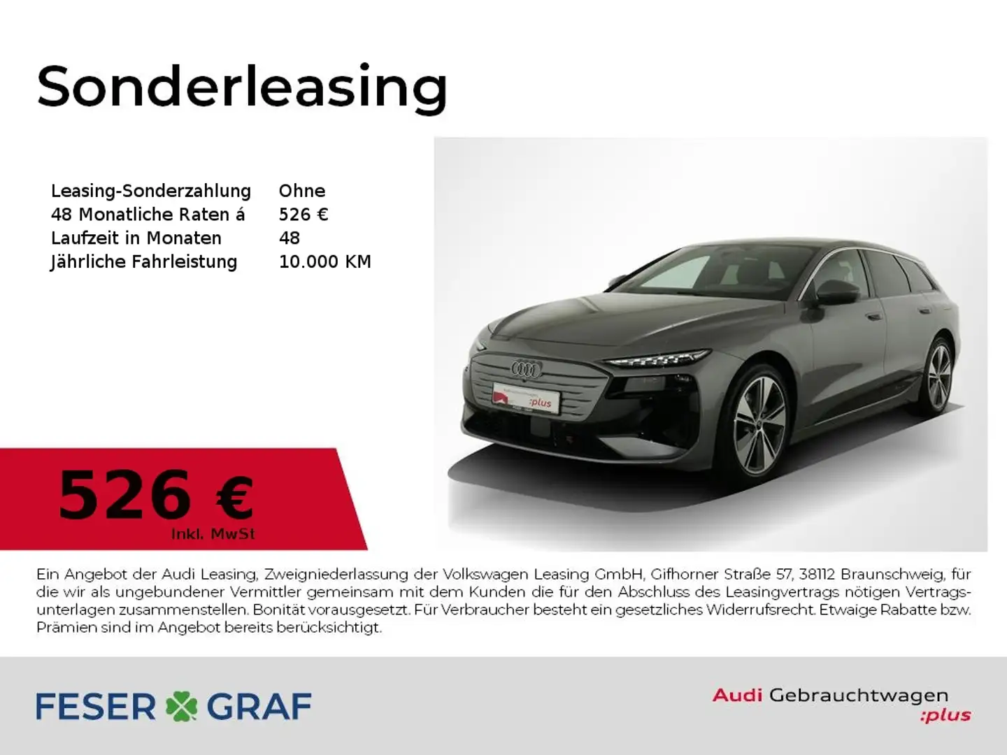 Audi A6 e-tron Avant AHK/ virtual Cockpit/ 360Kamera Grau - 1