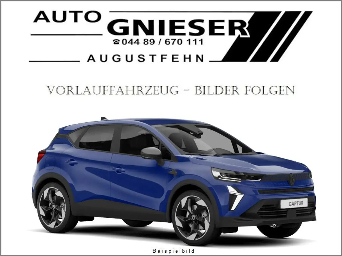 Renault Captur 1.3 TCe 160 Techno ACC/SHZ/LED/PDC/KAM 116 kW (... Bleu - 1