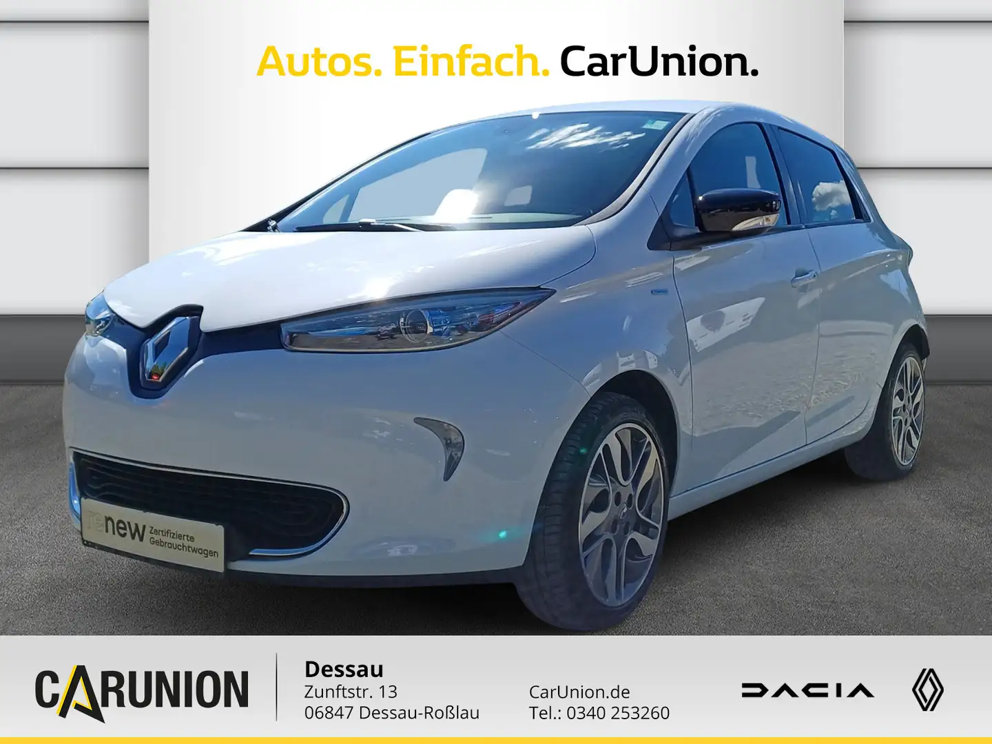 Renault ZOE LIFE Option auf LIMITED Paket Weiß - 1