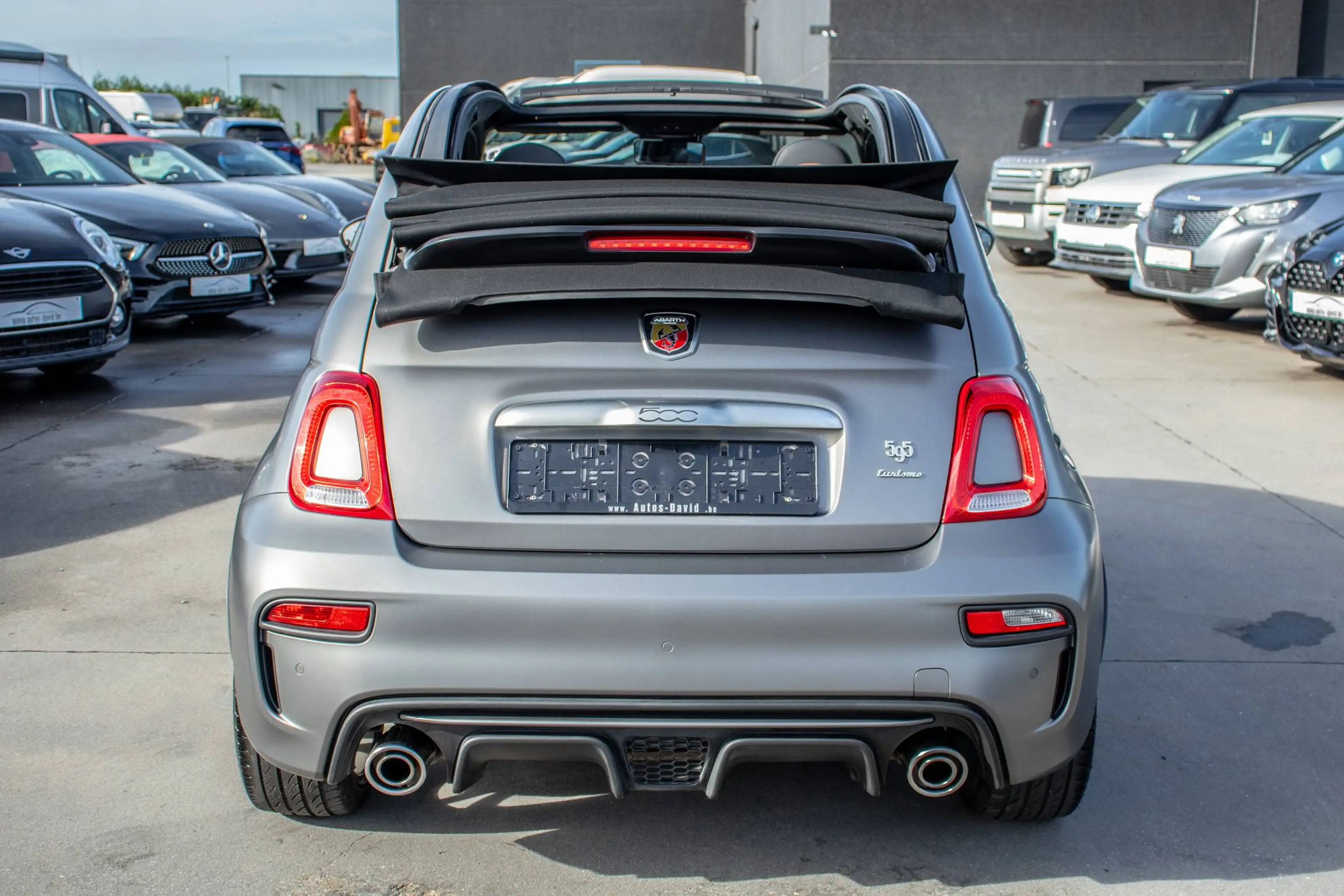 Abarth 595 Turismo Cabrio 1.4 T-Jet / 1 EIGENAAR / HISTORIEK / GRIGIO ASFALTO / LEDER / APPLE CARPLAY / PARKEERSENSOREN — photo 14
