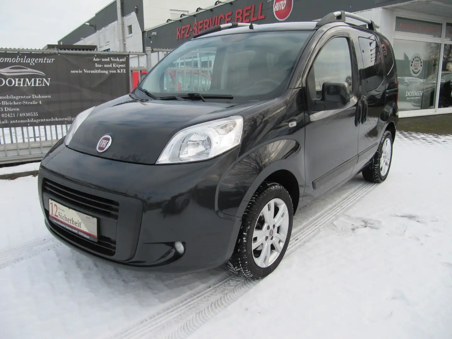 Fiat Qubo Pop,54990Km,1.Hand,Klima,Alu,Top !!! Schwarz - 1
