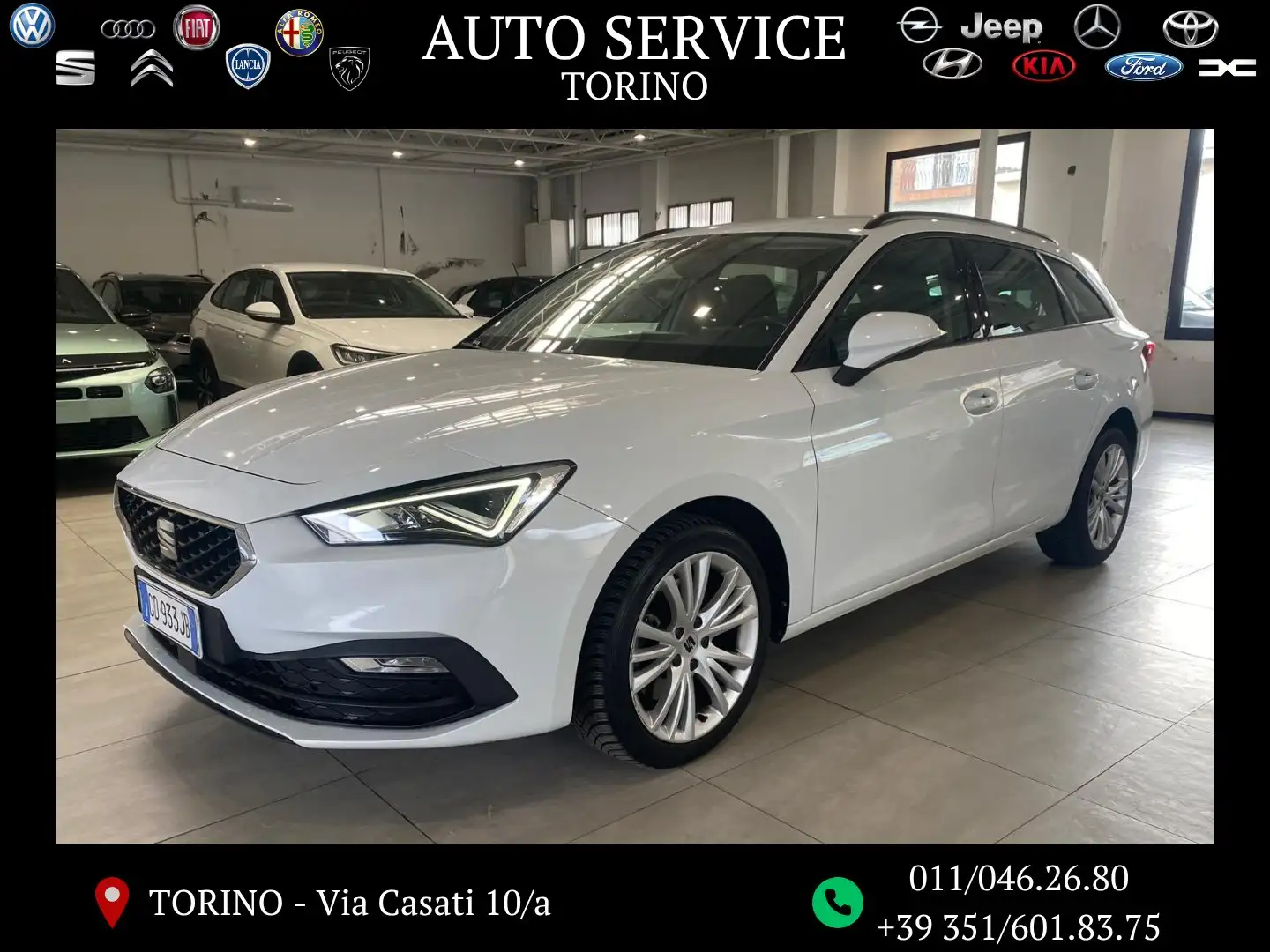 SEAT Leon Leon Sportstourer 2.0 tdi Style 150cv dsg Bianco - 1