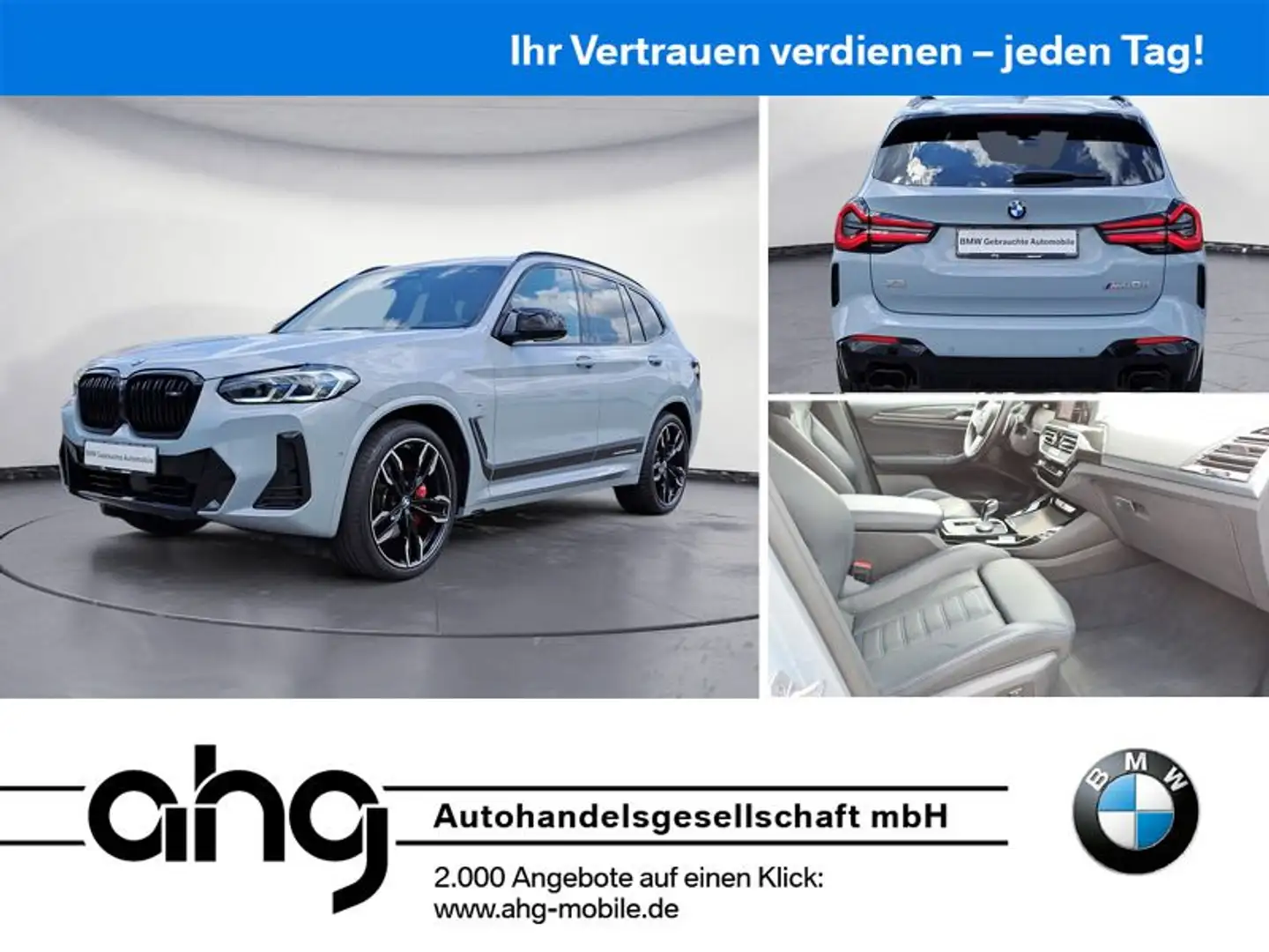 BMW X3 M d Innovationsp. AHK Standhzg. Grau - 1