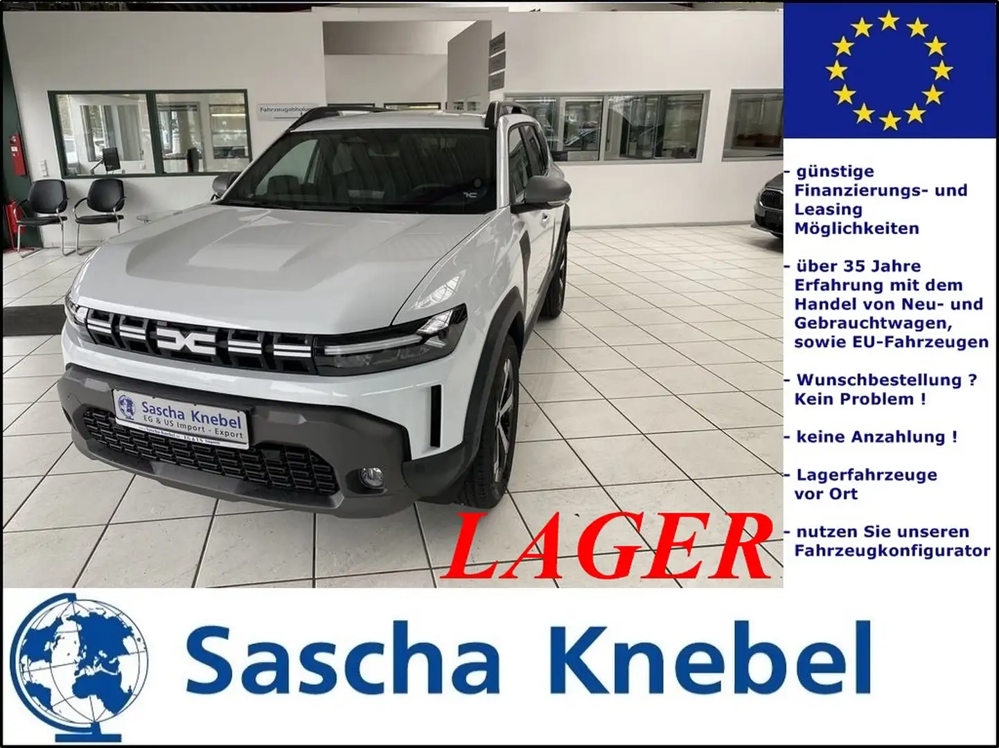 Dacia Duster TCe 130 mild hybrid Journey LAGER Blanc - 1