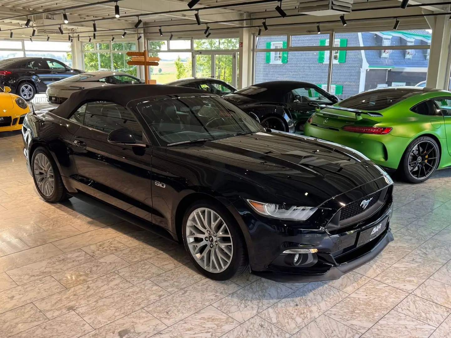 Ford Mustang GT CABRIO AUS 2.HAND*DEUTSCHES-FAHRZEUG* Czarny - 2