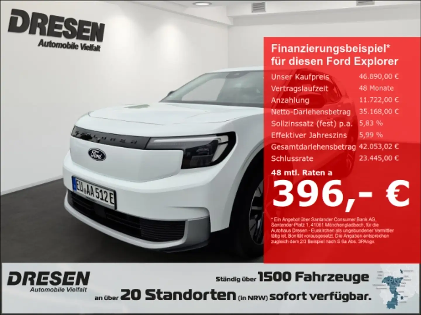 Ford Explorer Extended Range RWD 77kWh + Fahrerass.-Paket Wit - 1