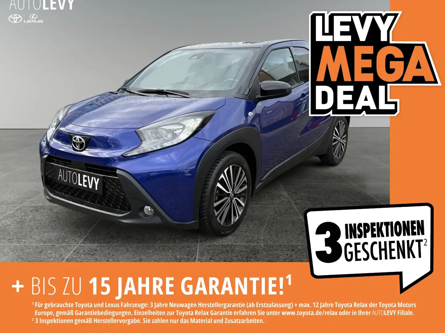 Toyota Aygo 1.0 Pulse AUT+Kamera+ACC+Navi+SHZ+PDC+SpurH Negro - 1