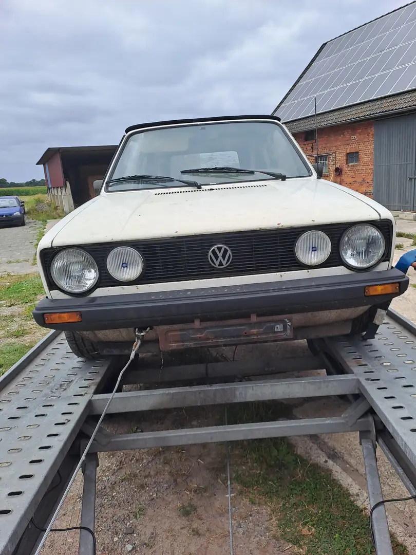 Volkswagen Golf Cabriolet Blanc - 1