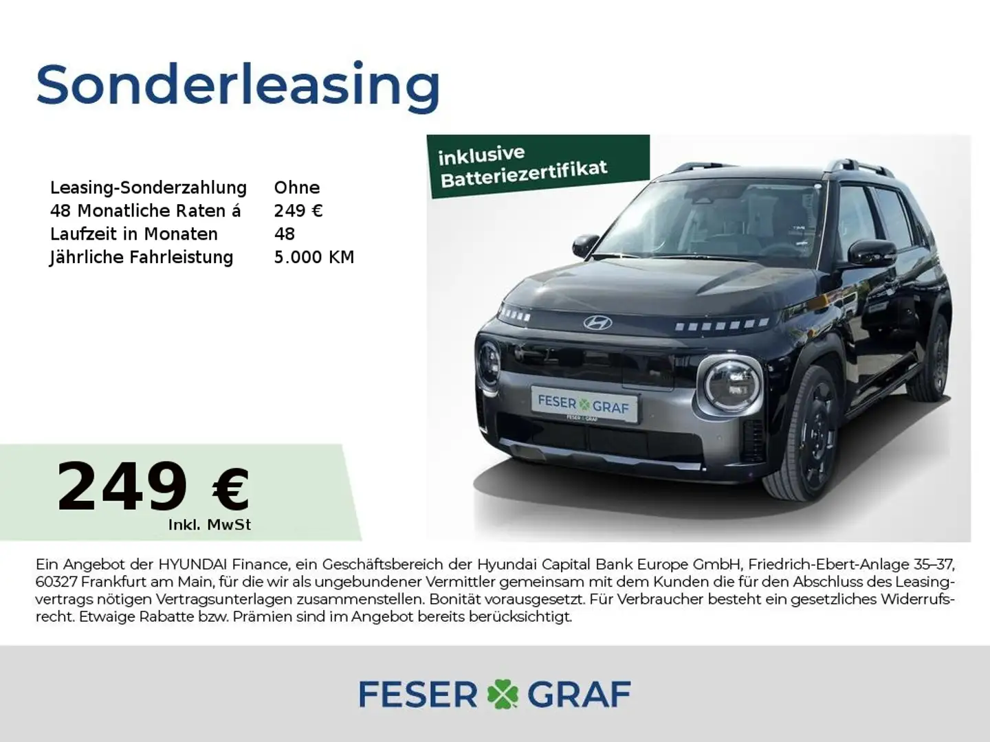 Hyundai Inster CROSS EFFI.-PAKET NAVI CAM LED SHZ LHZ Noir - 1